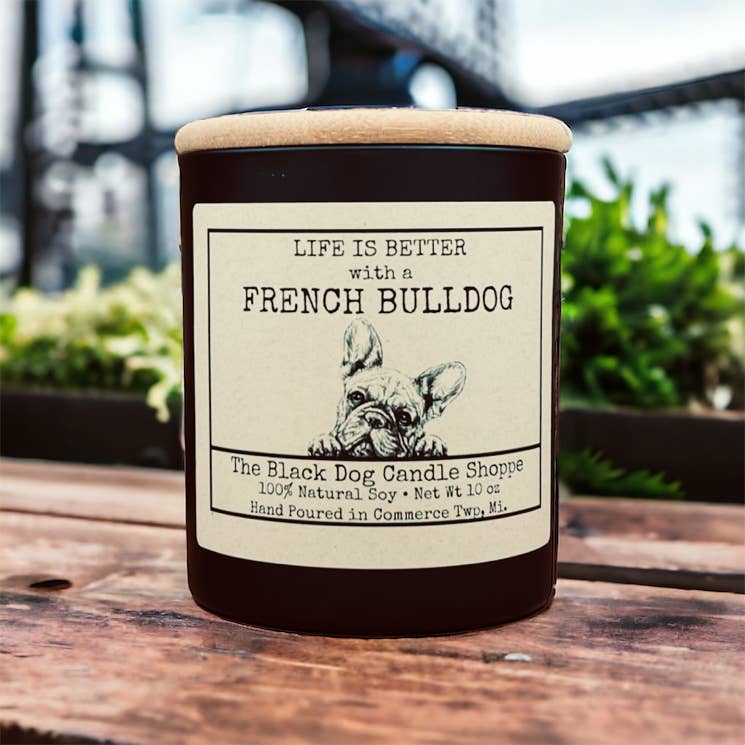 French Bulldog Candle