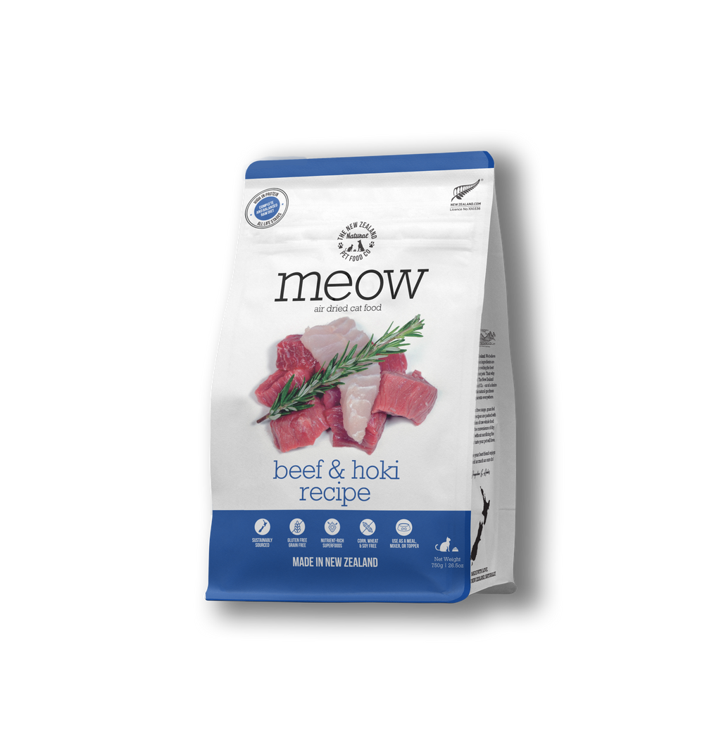 Meow Beef & Hoki Air Dried Cat Food 3.5oz | 26.5oz