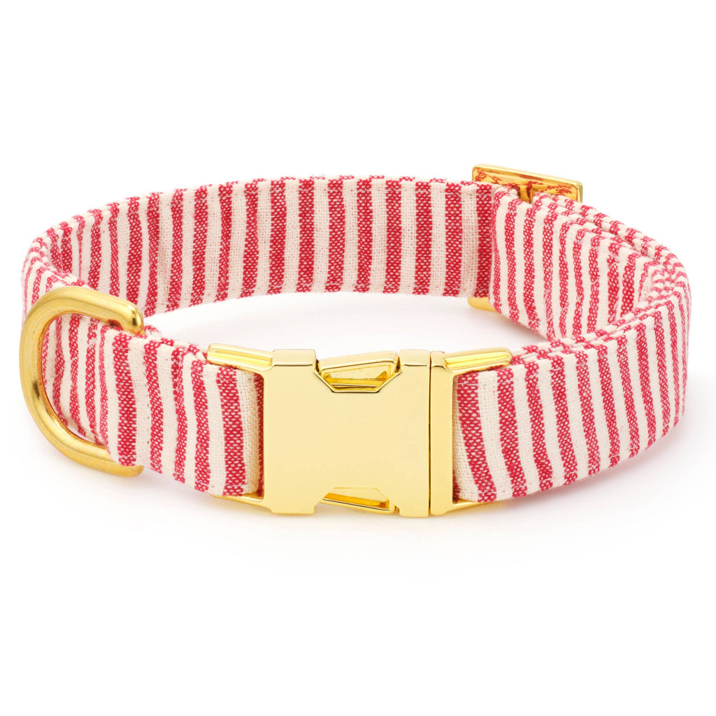 Red Stripe Dog Collar