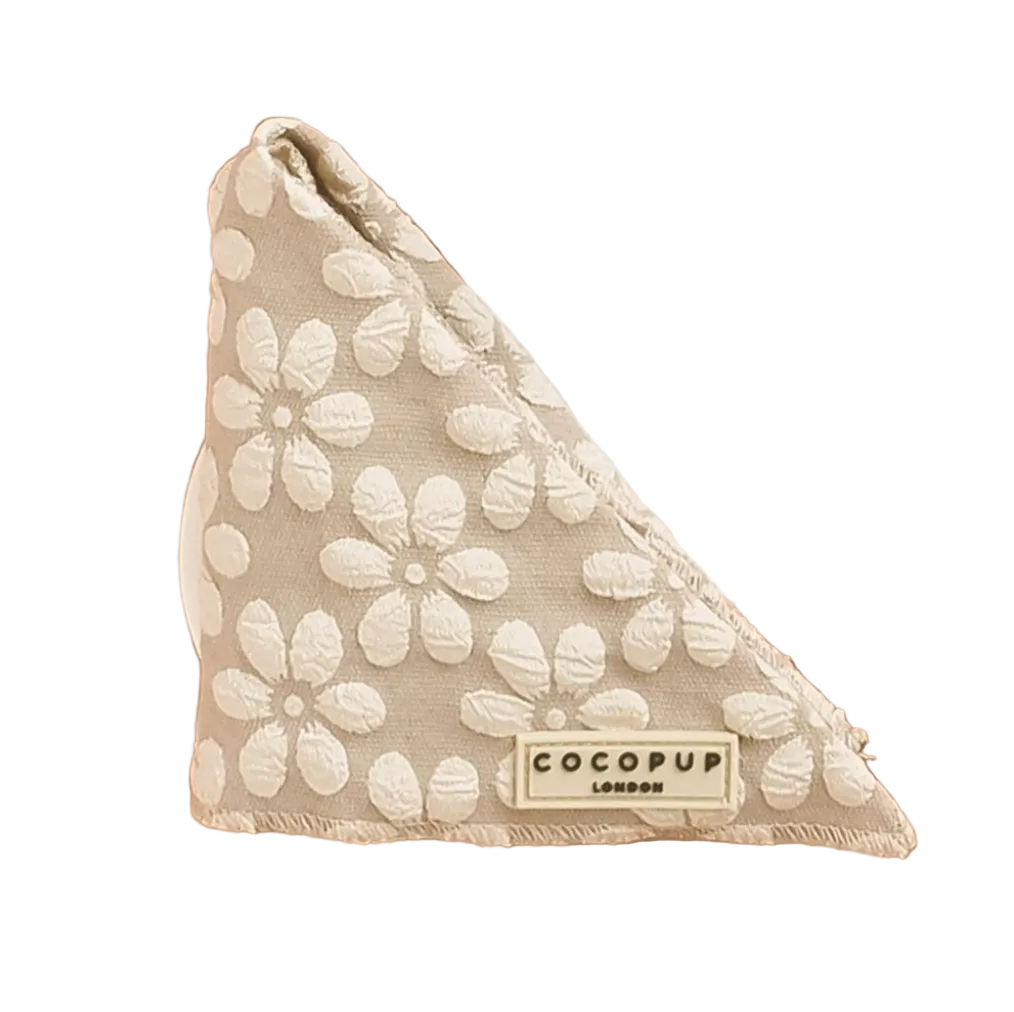 LUXE Bandana - Mocha Flower