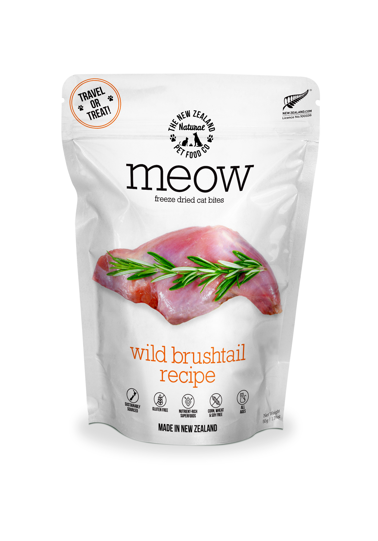 Meow Wild Brushtail Freeze Dried Cat Food 1.76oz