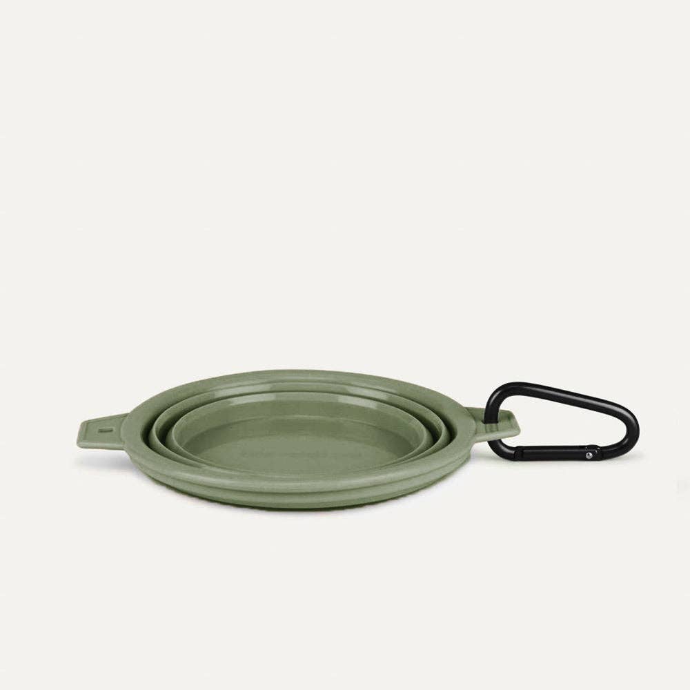 Desert Tones Travel Collapsible Pet Bowl with Carabiner Clip