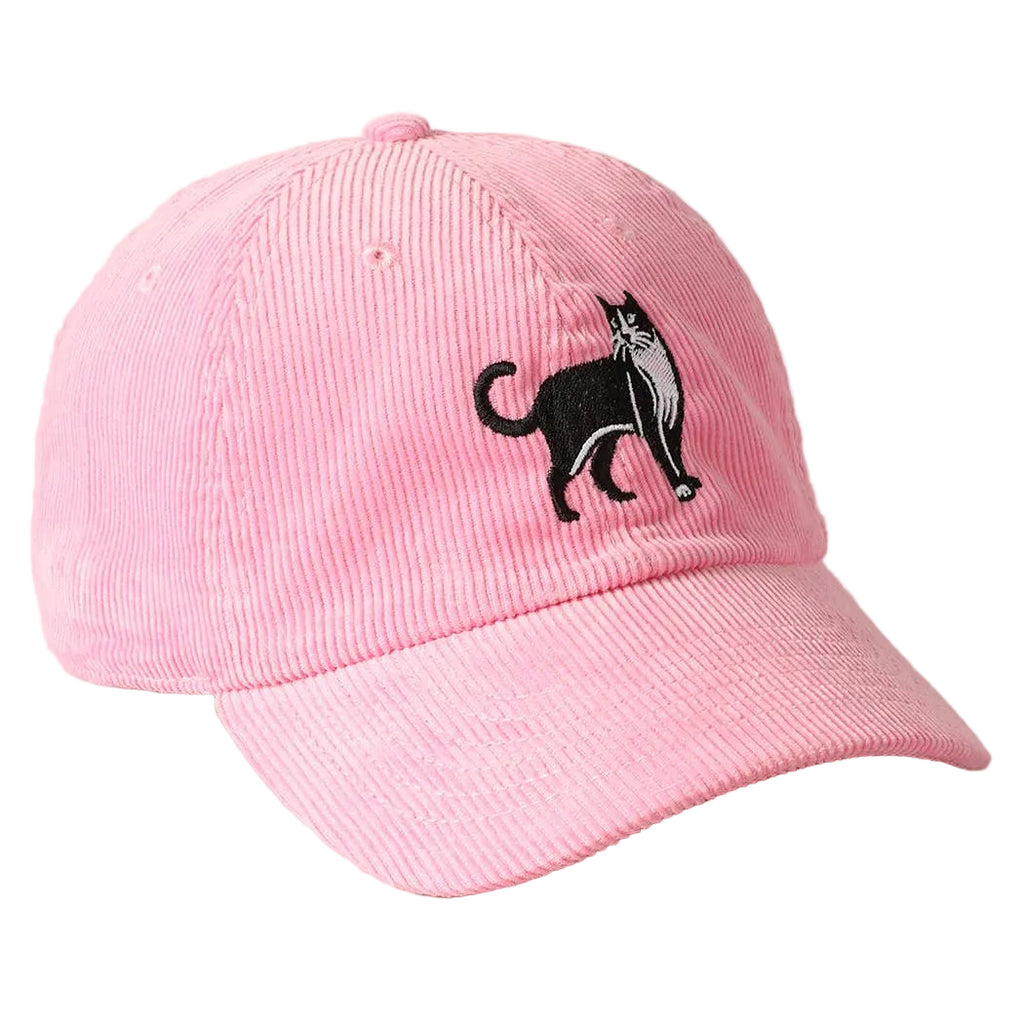 Tuxedo Cat Embroidery Corduroy Baseball Cap