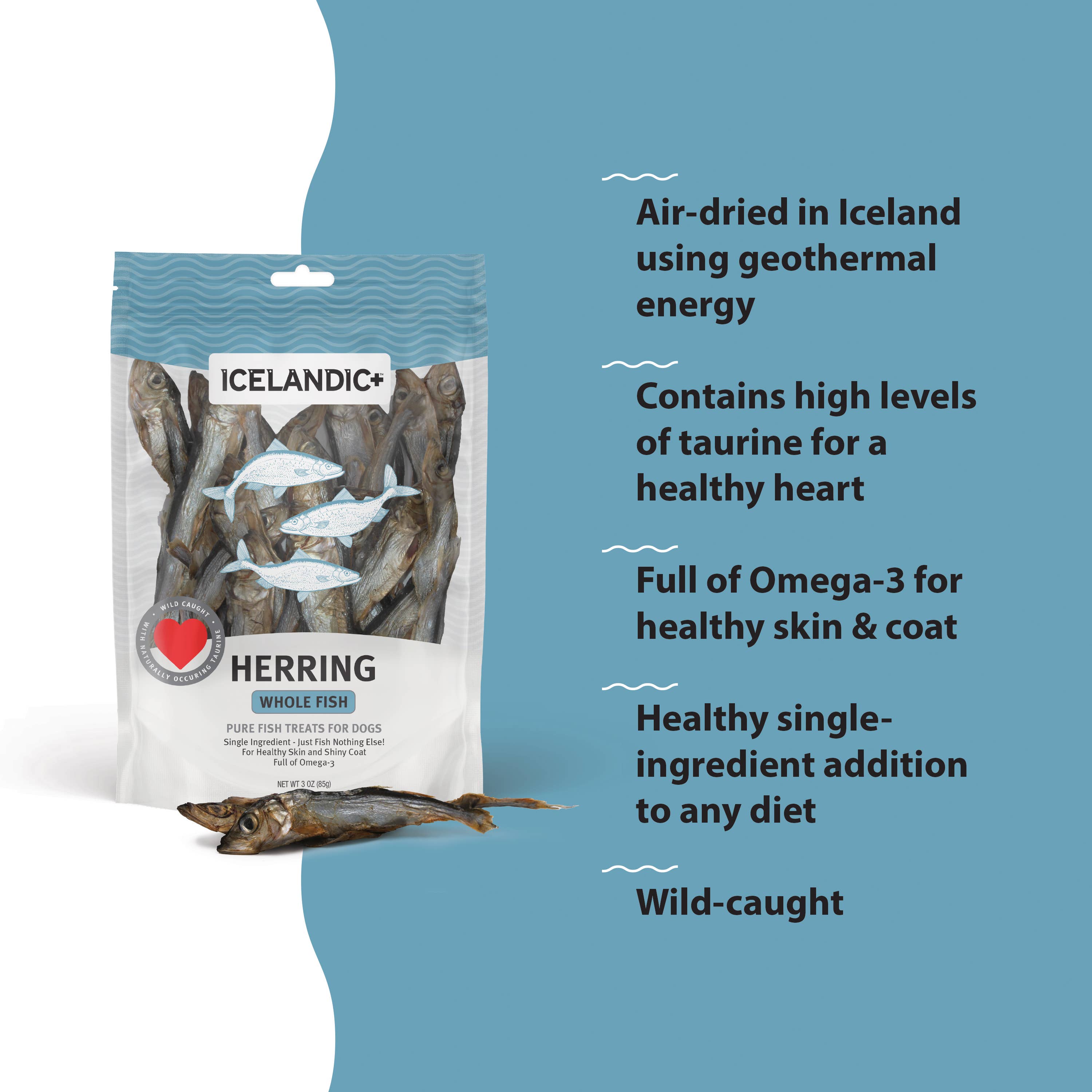 Icelandic+ Herring Whole Fish Dog Treats