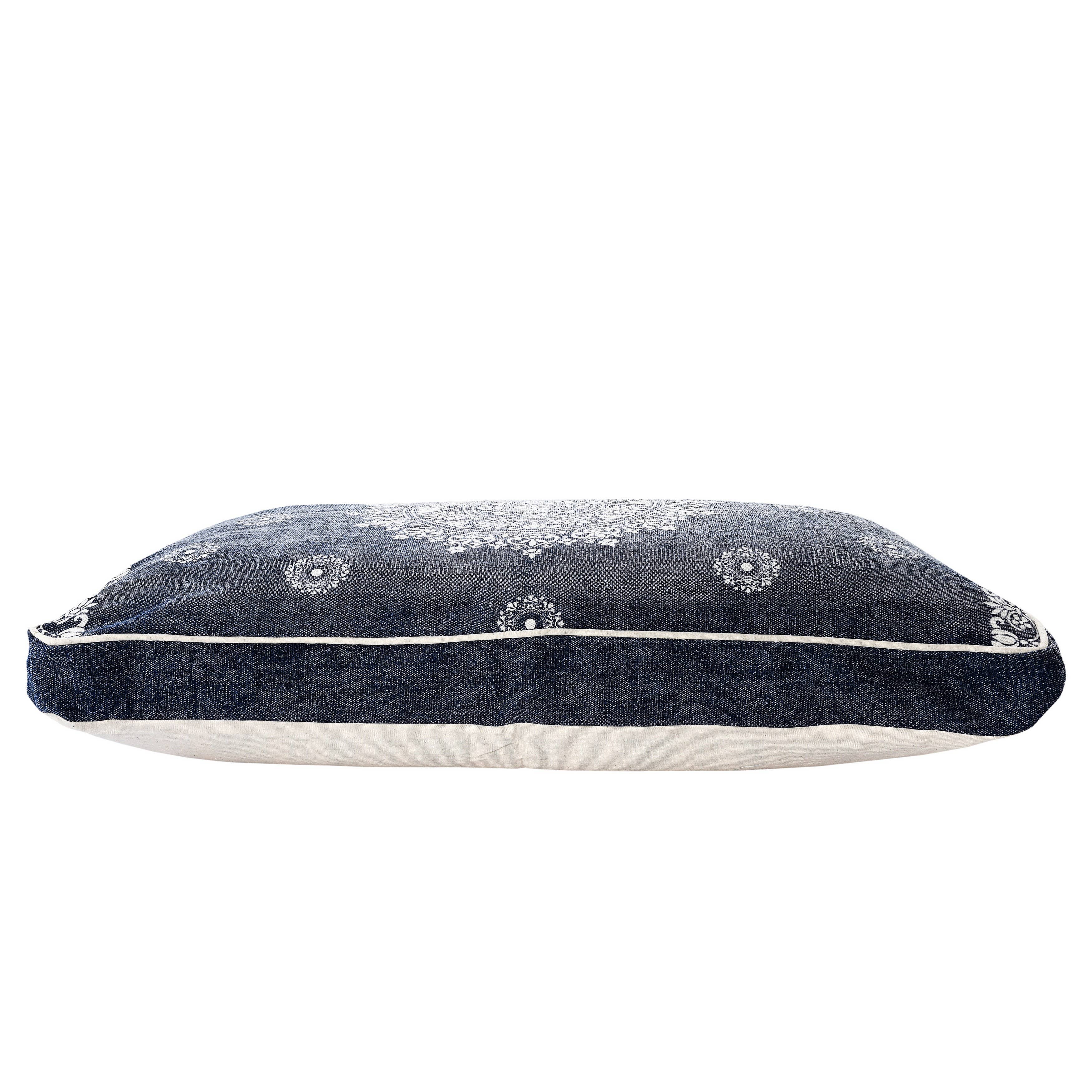 Mandala Stonewash Pillow Pet Bed With Removable Cover