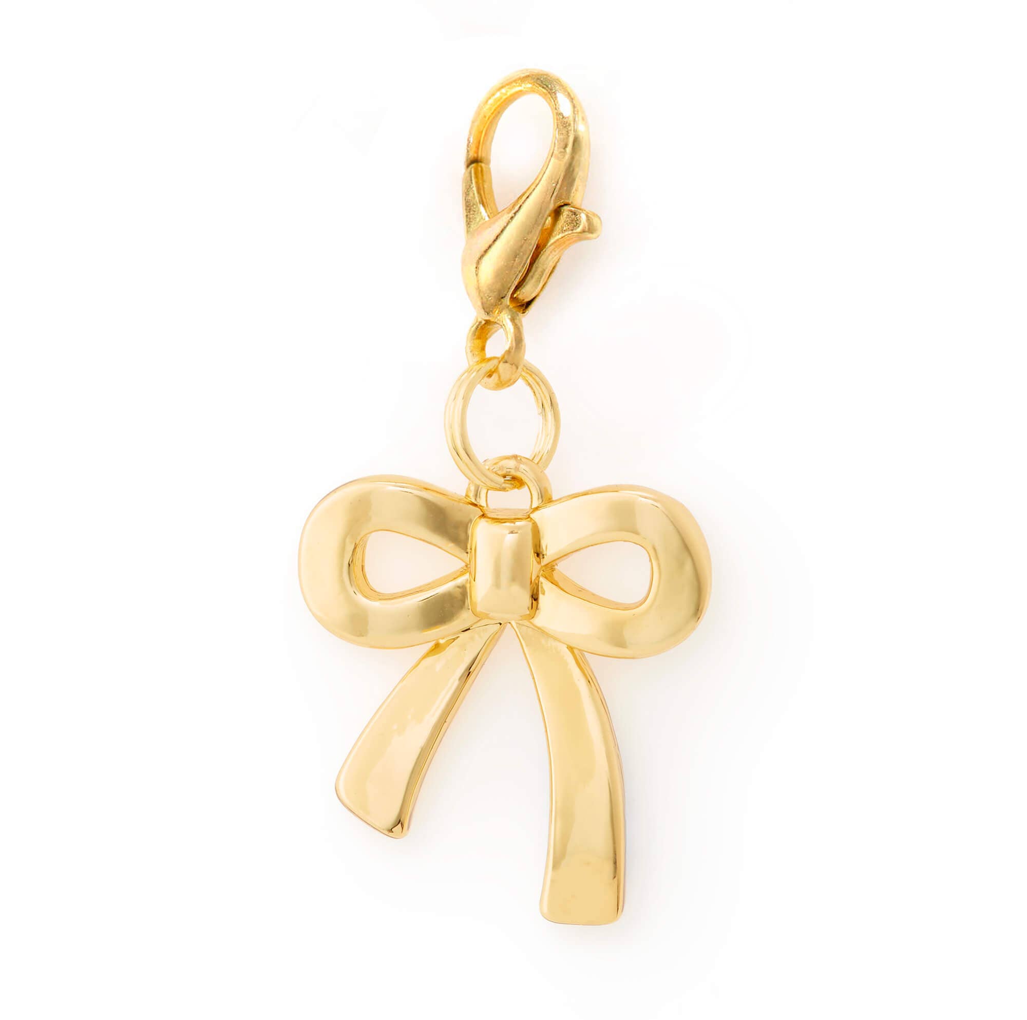 Gold Bow Collar Charm