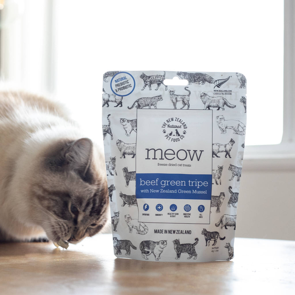 Meow Beef Green Tripe Treats 1.4oz