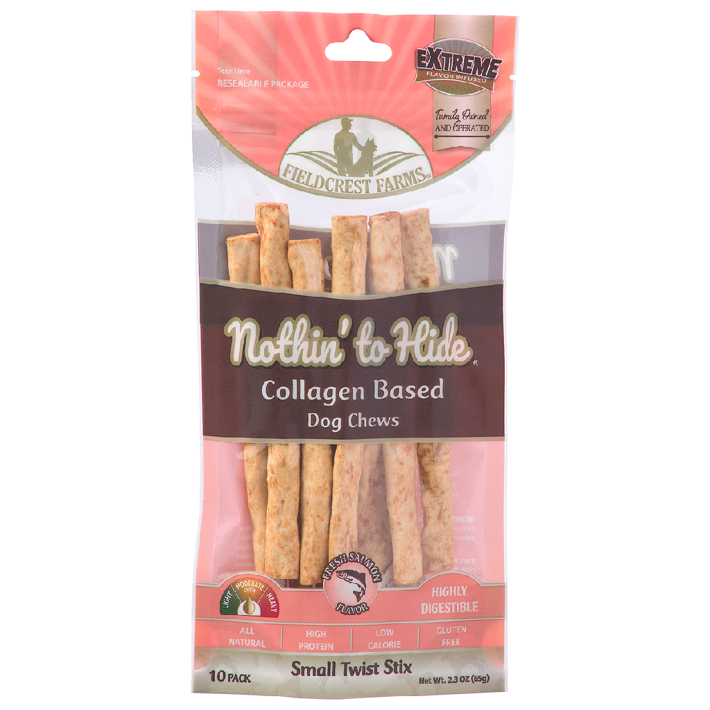 FIELDCREST FARMS N-T-H Twist Stix Small 6" Salmon 10pk