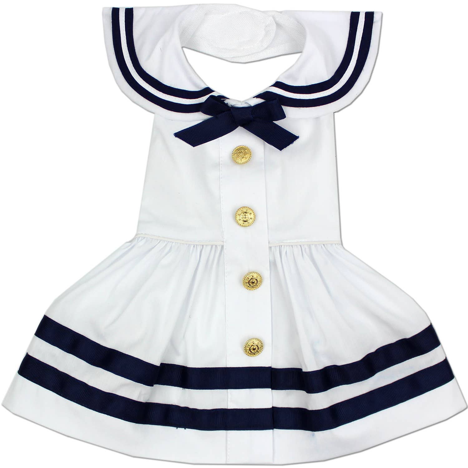 Sailor Dress White – Classic Nautical Style Dog Outfit