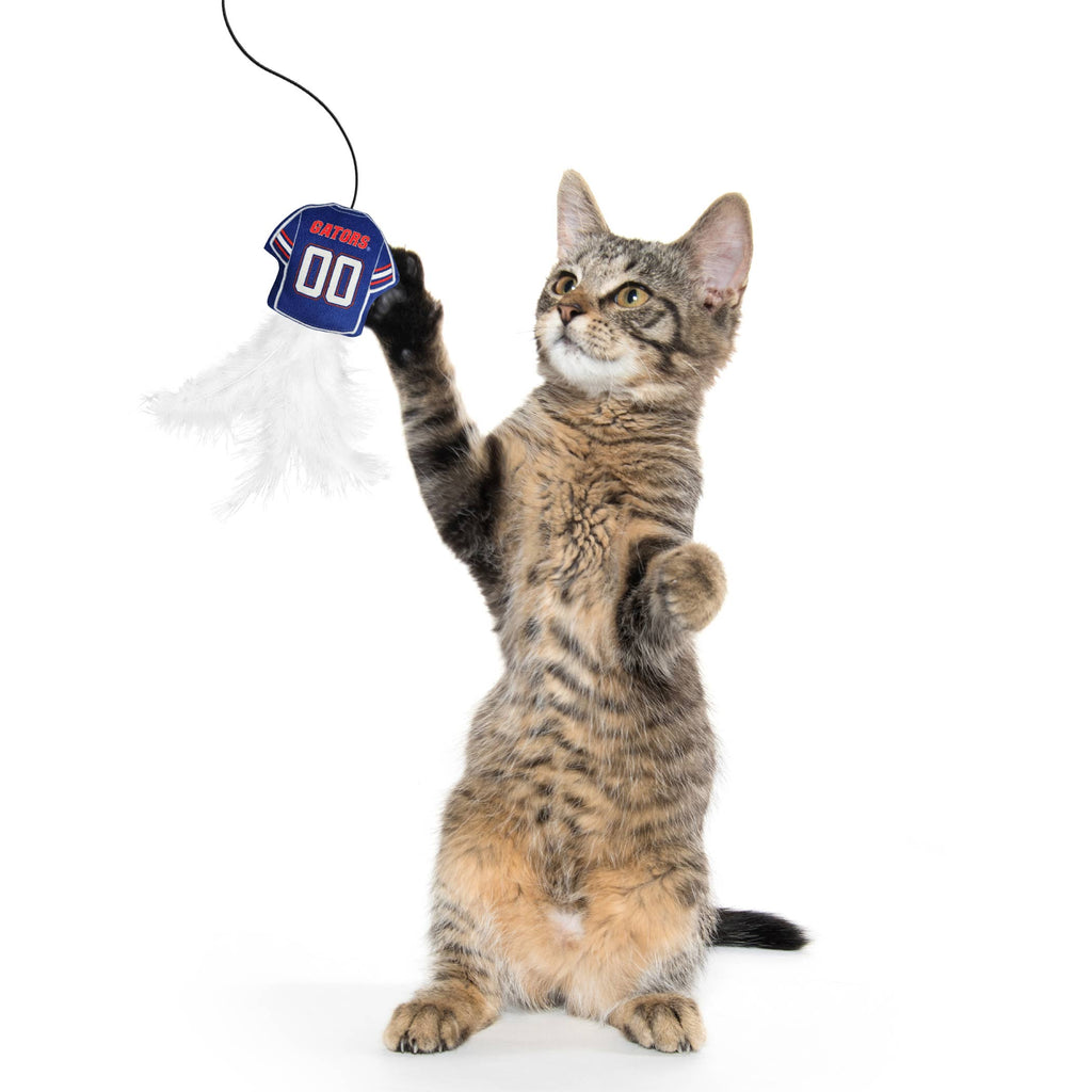 FLORIDA GATORS TEAM JERSEY WAND WITH CAT NIP