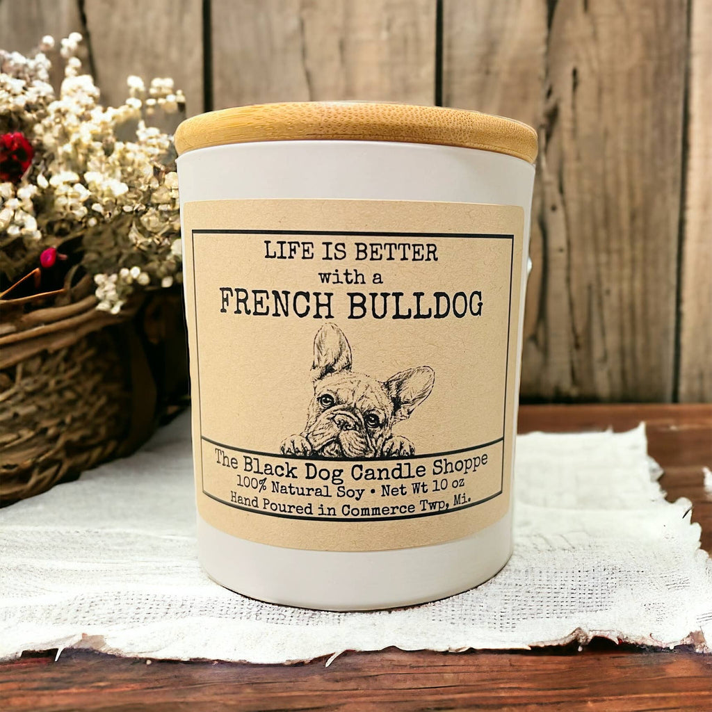 French Bulldog Candle