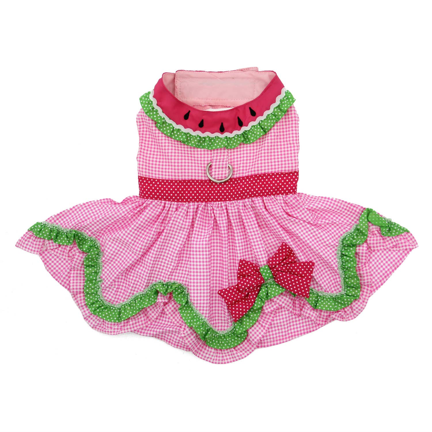 Watermelon Dog Harness Dress w/ Matching Leash
