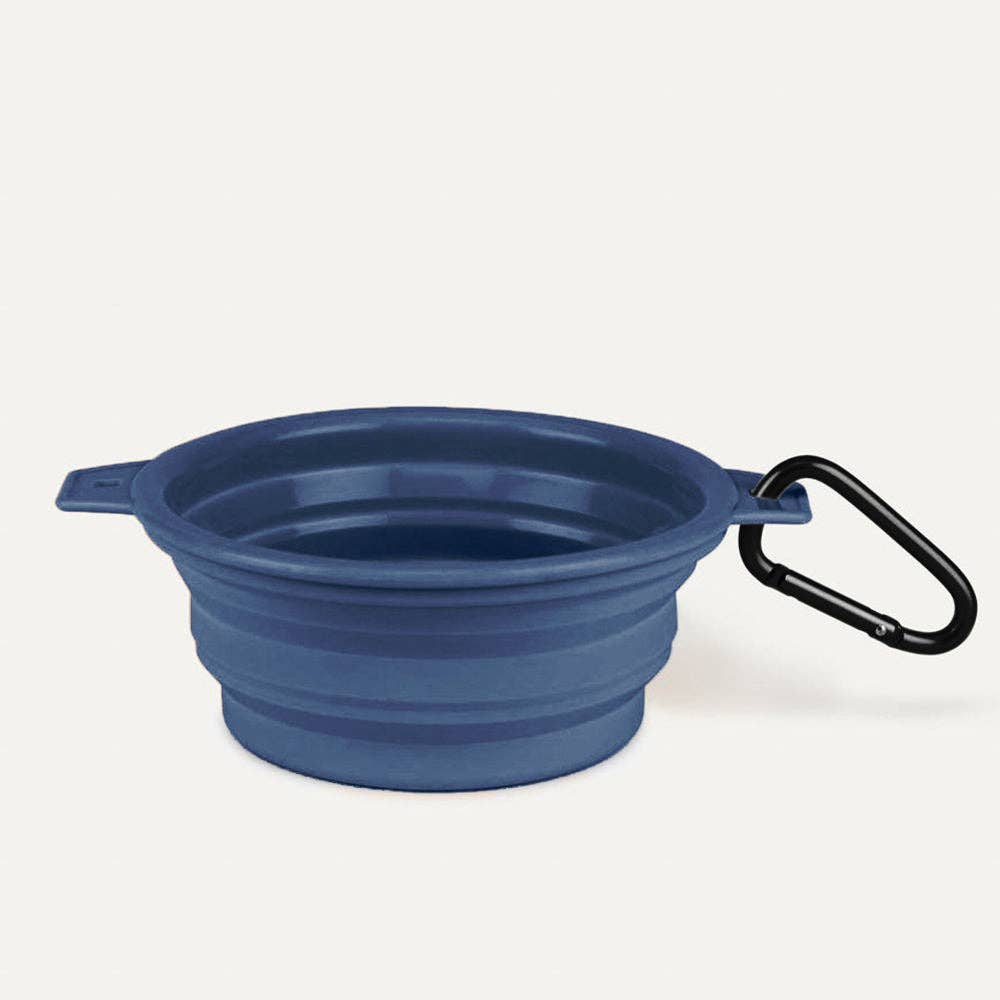 Desert Tones Travel Collapsible Pet Bowl with Carabiner Clip