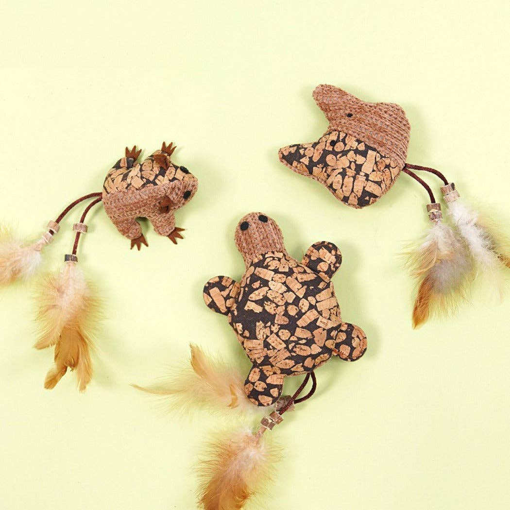 Moo – Feather Plush Cat Toy