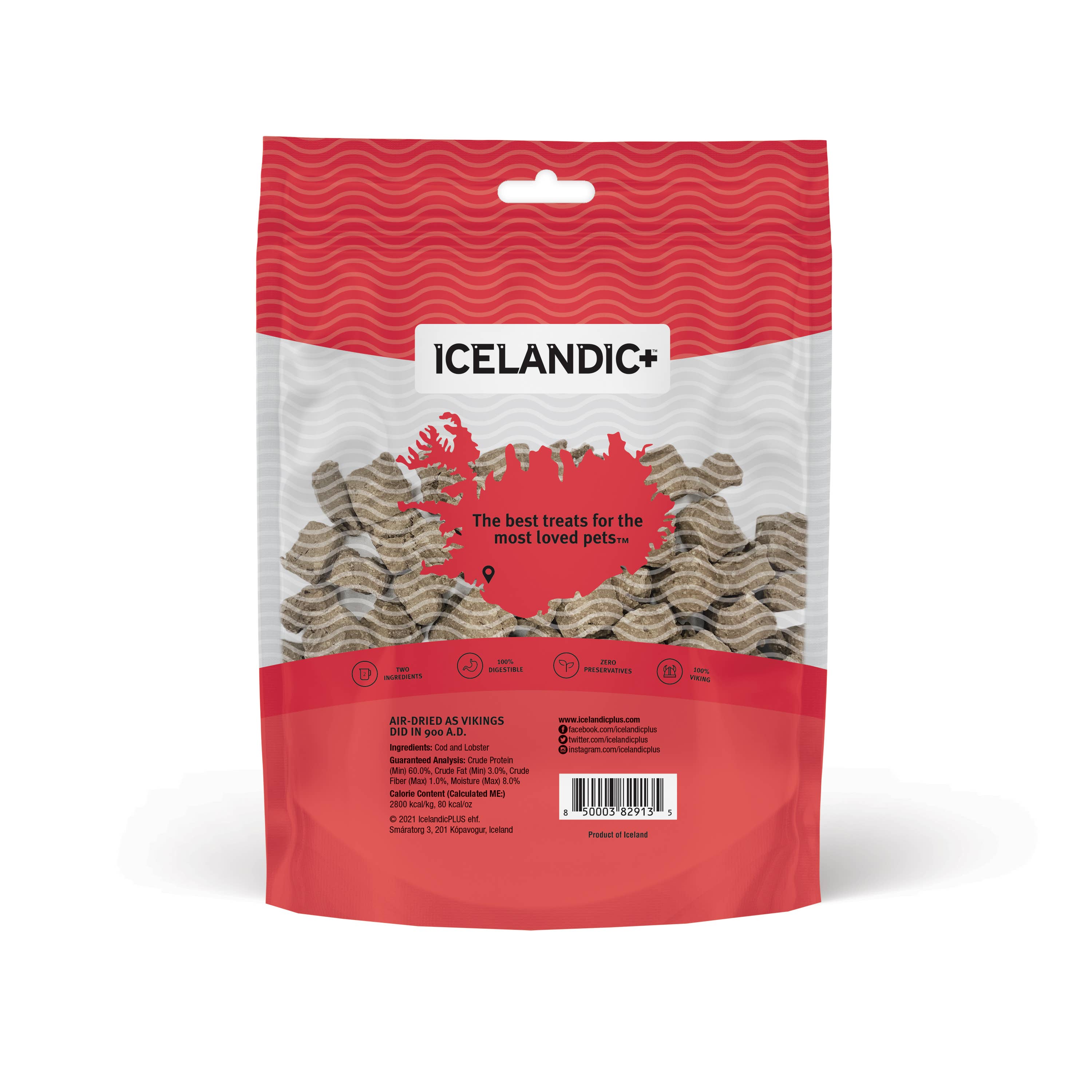 Icelandic+ Cod & Lobster Combo Bites Fish Dog Treat 3.0-oz