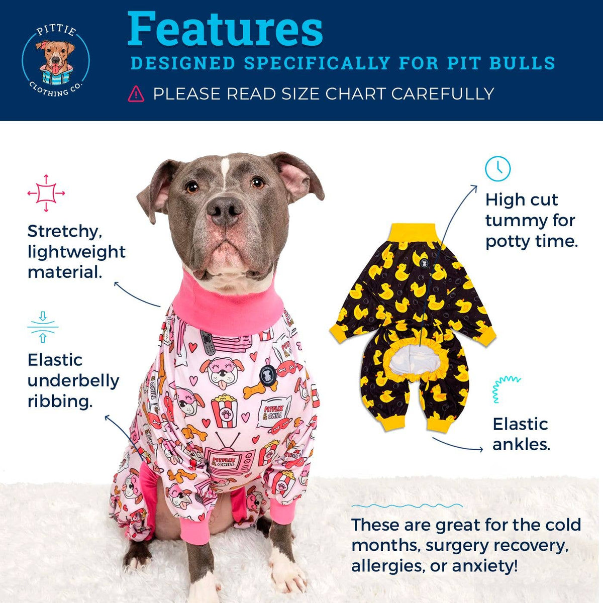 Blue Pitbull Pajamas