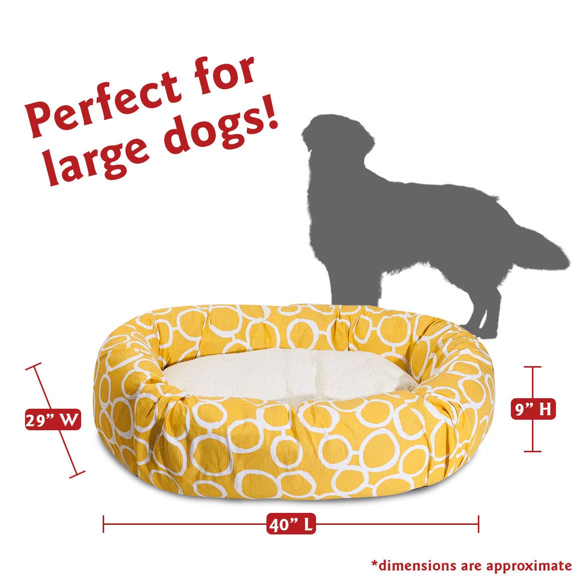 Fusion Sherpa Bagel Dog Bed