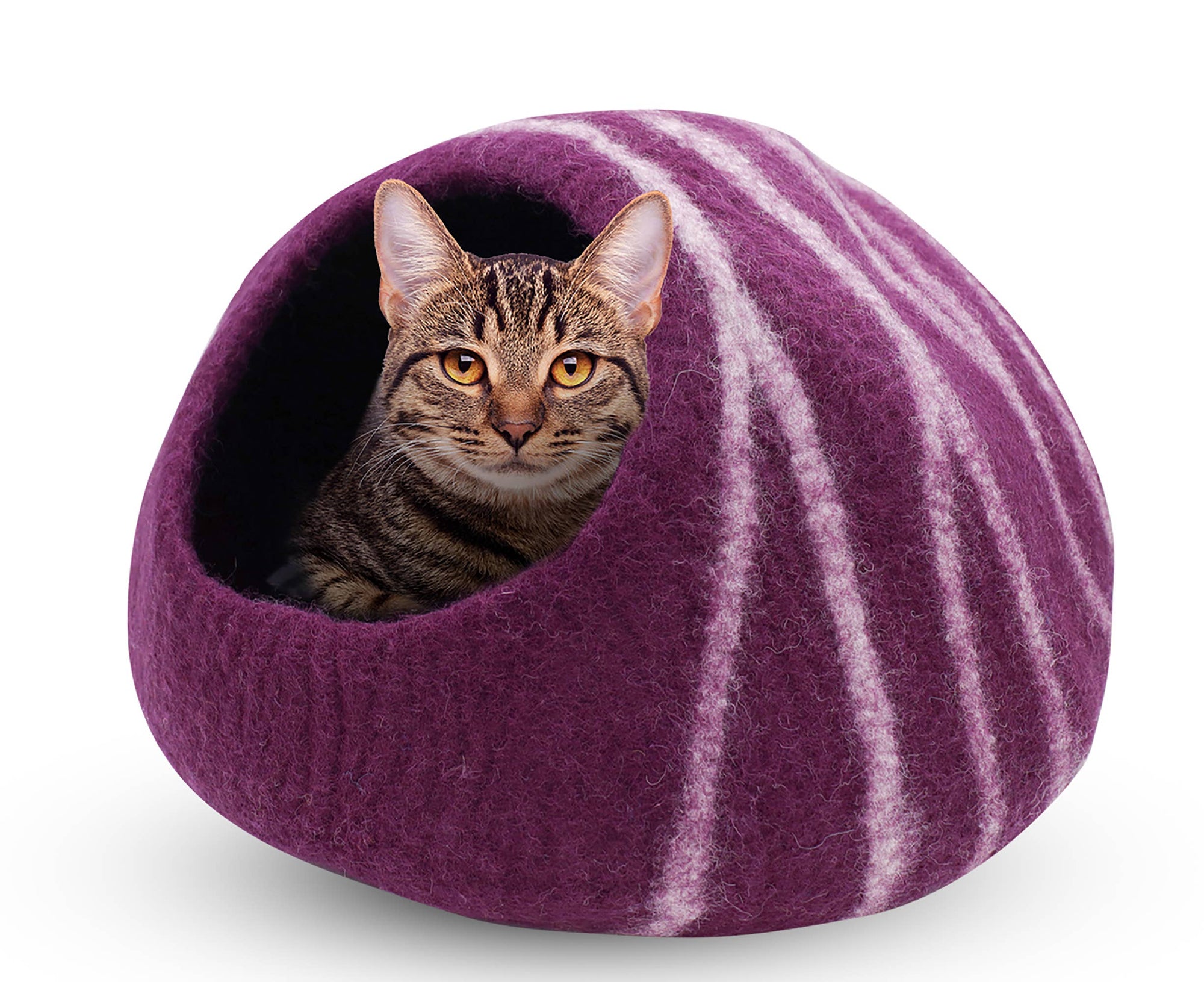 Hand Made Felt Wool Cat Cave / Cat Bed / Warm Cat House