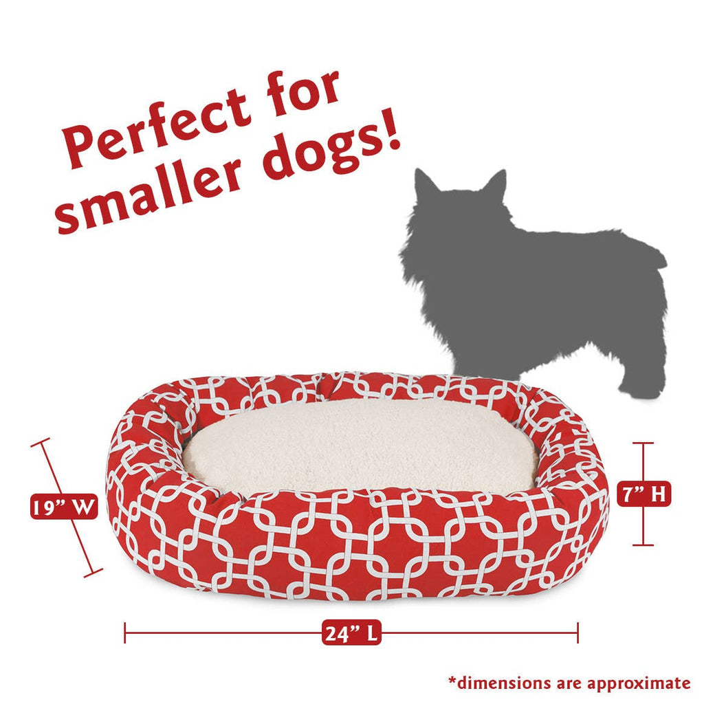 Links Sherpa Bagel Dog Bed
