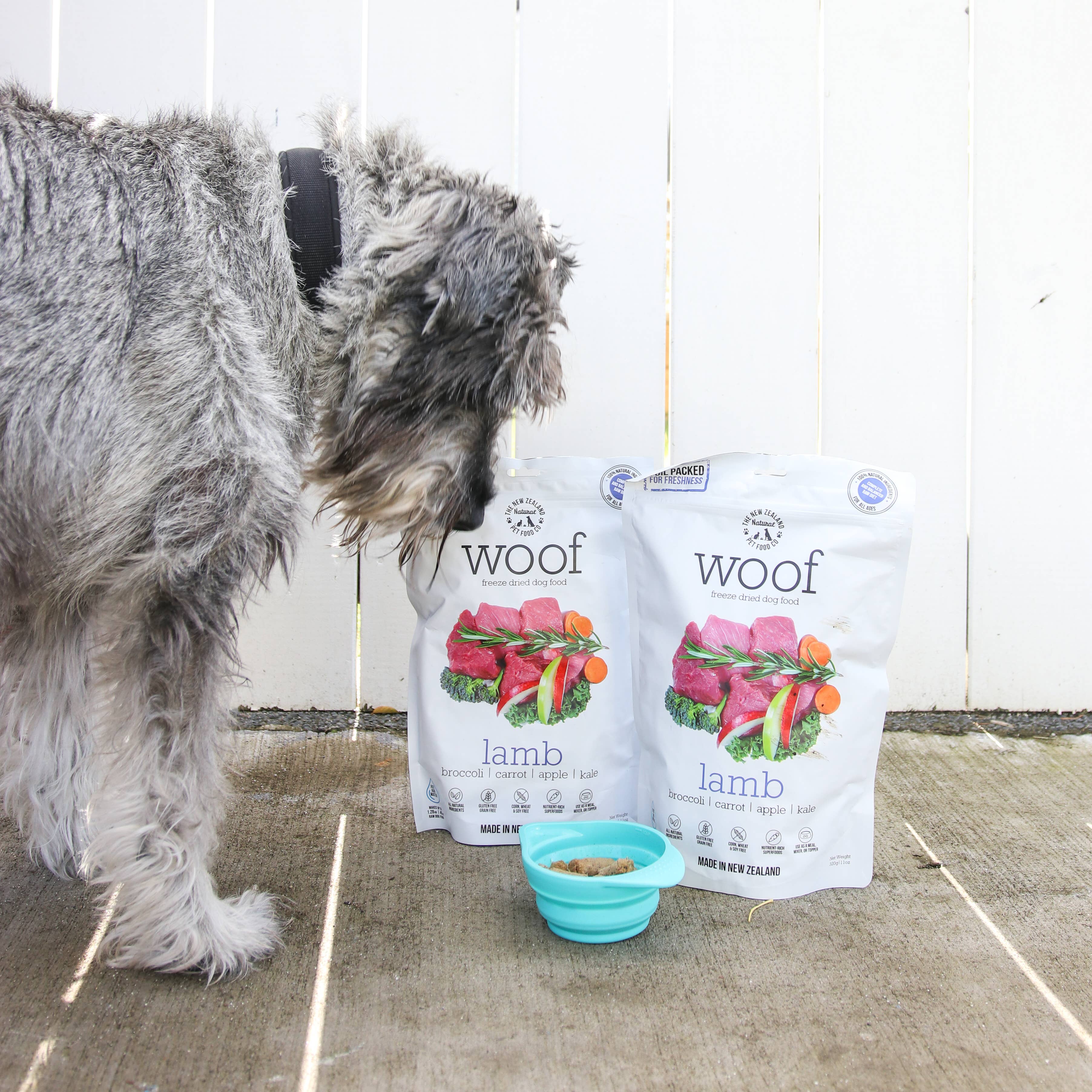 Woof Lamb Freeze Dried Dog Food 1.76oz | 9.9oz | 2.2lb