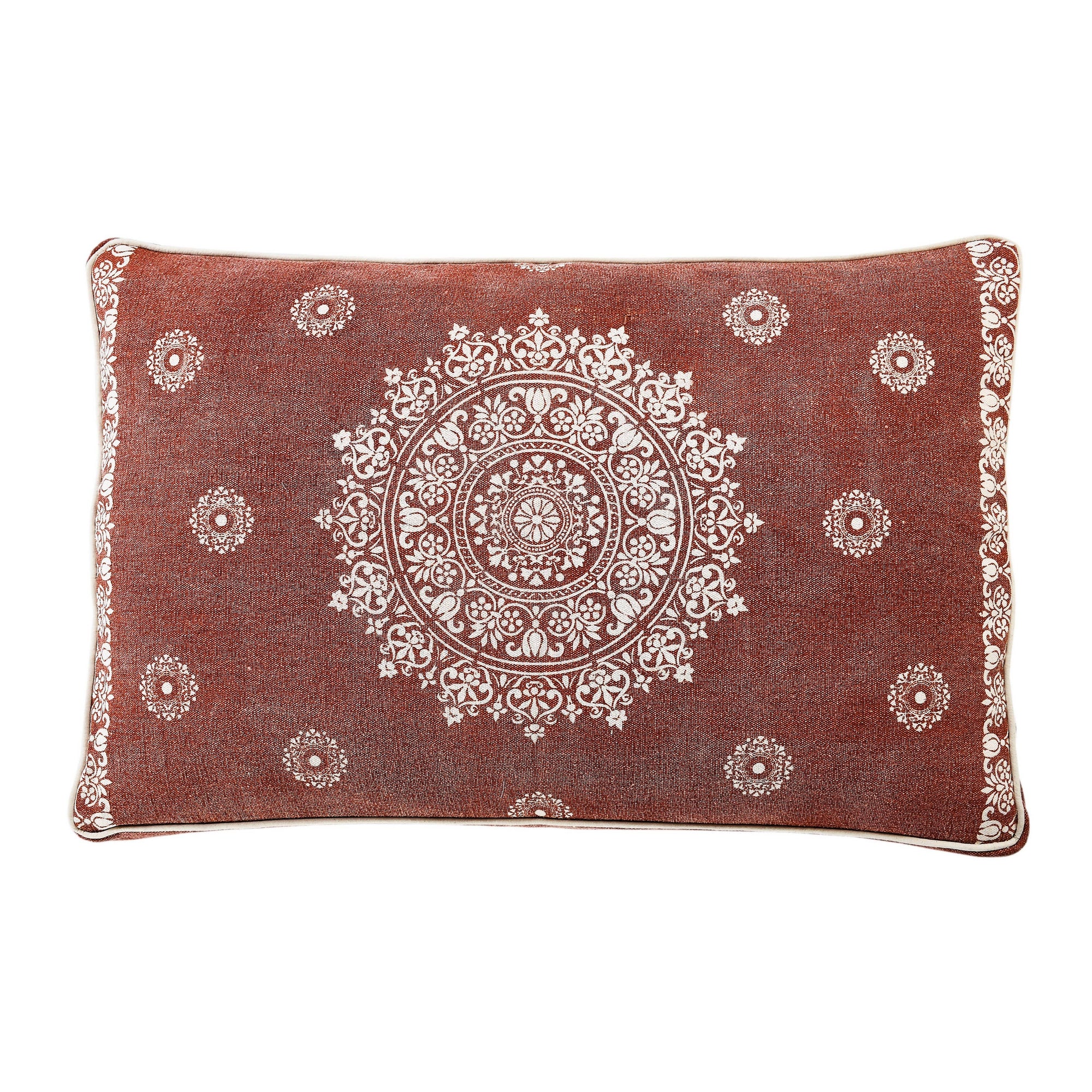 Mandala Stonewash Pillow Pet Bed With Removable Cover