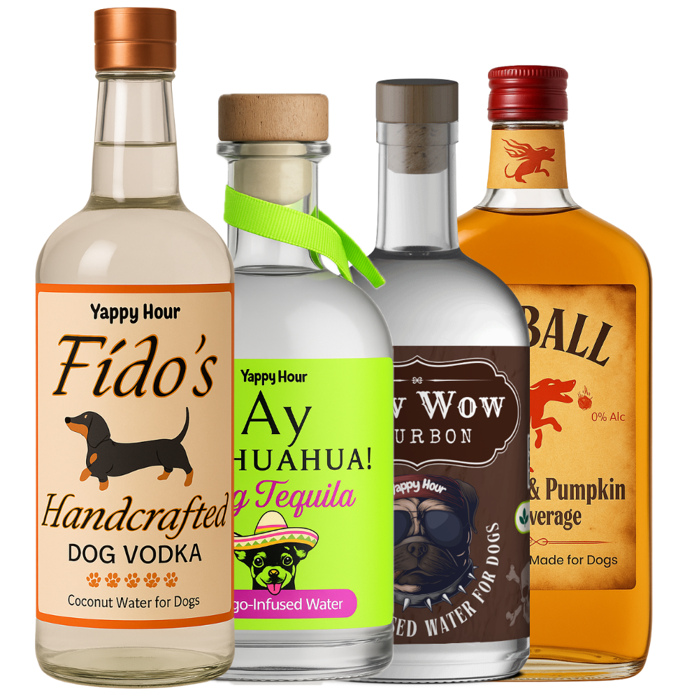 Dog Liquor Bundle | 8ct | Dog Tequila, Vodka, etc