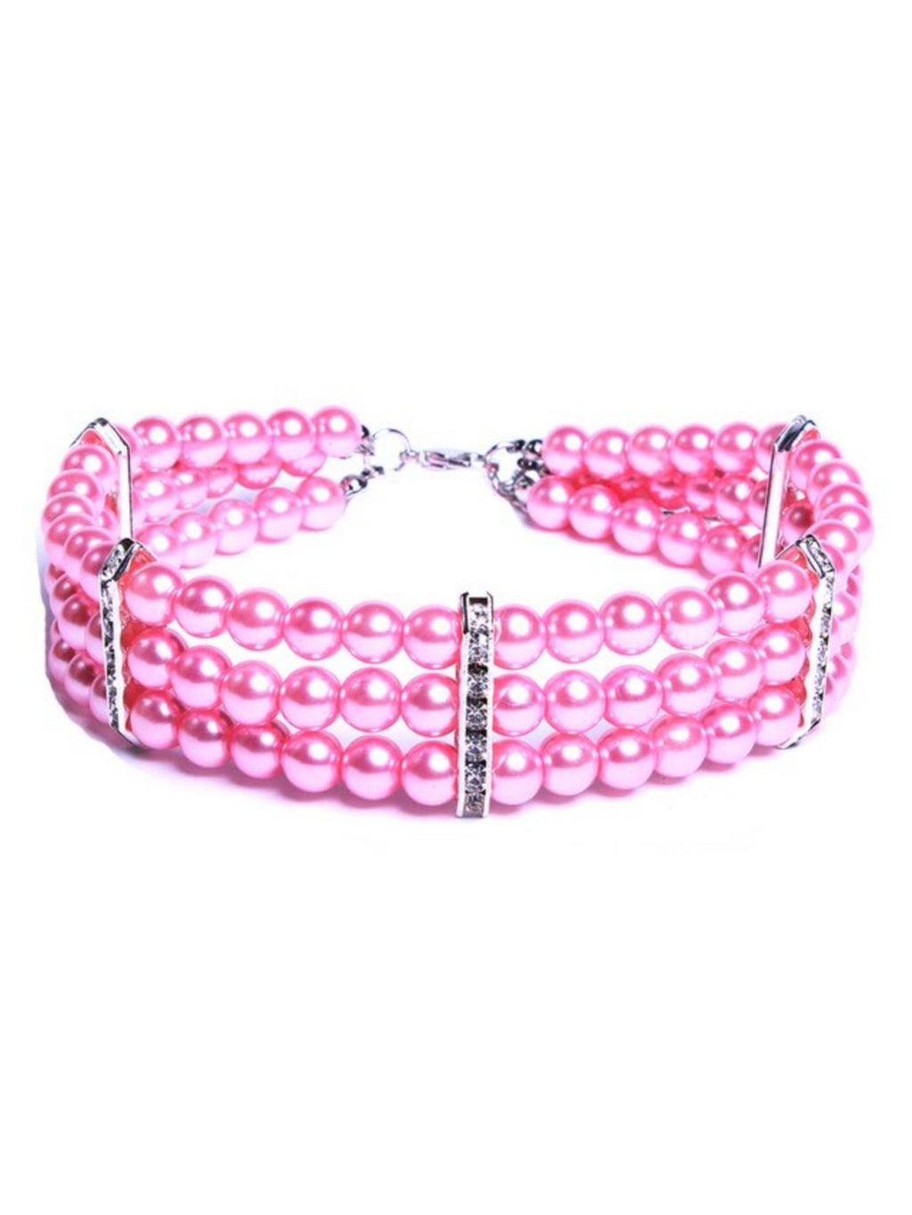 3 Row Pretty Pearl Choker Necklace