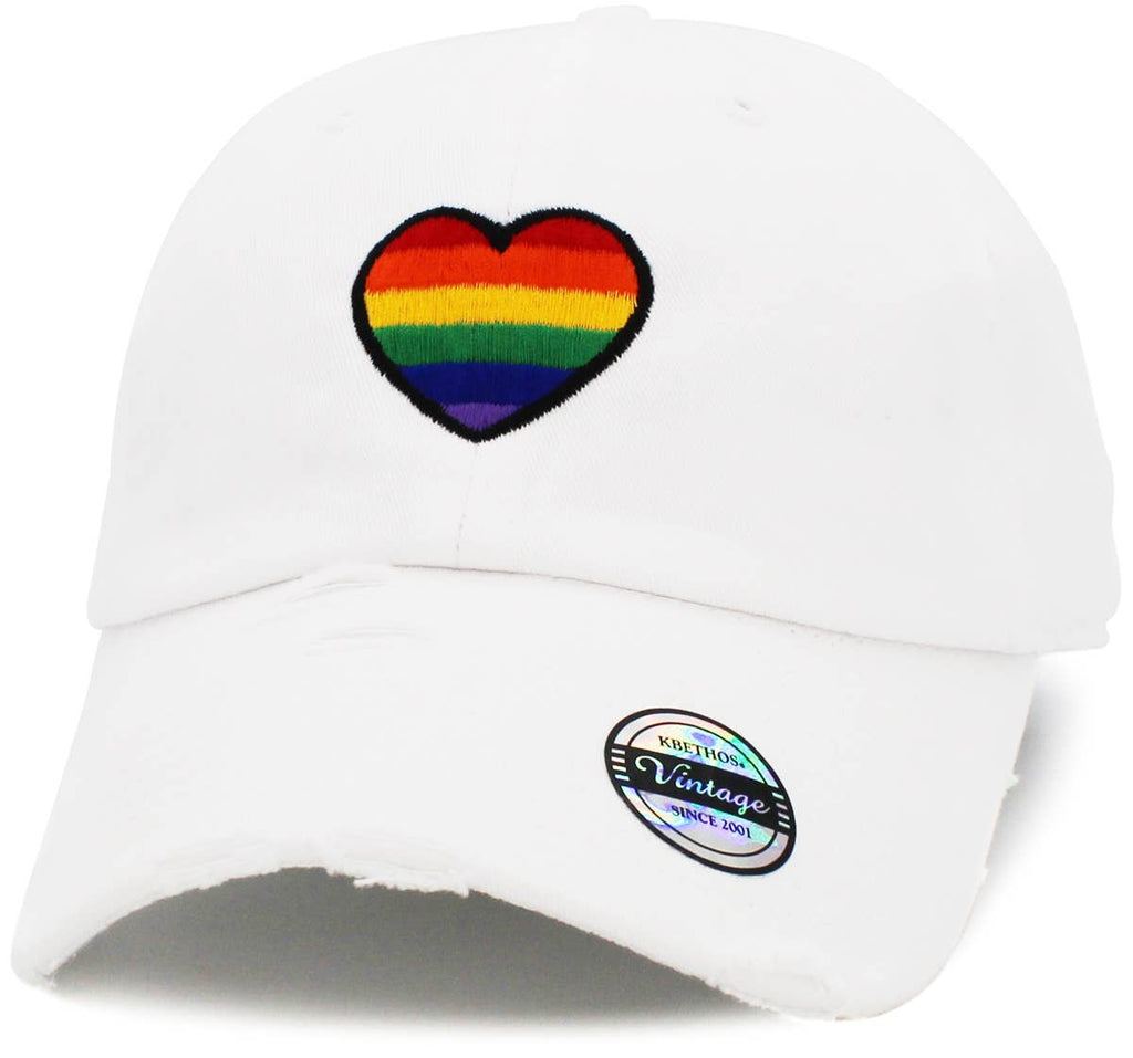 Pride Heart Vintage Dad Hat
