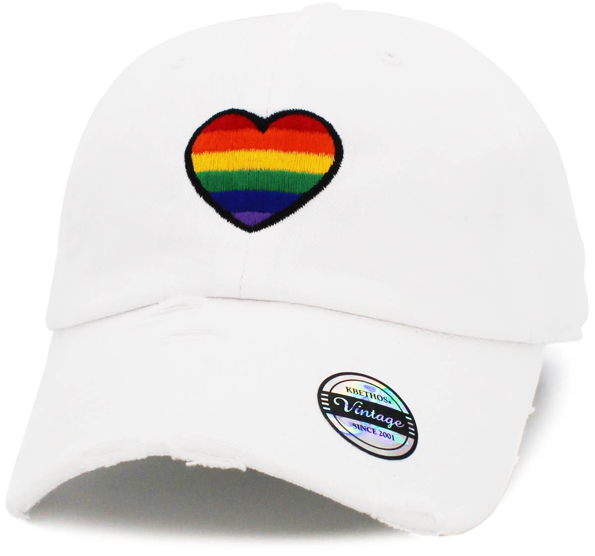 Pride Heart Vintage Dad Hat