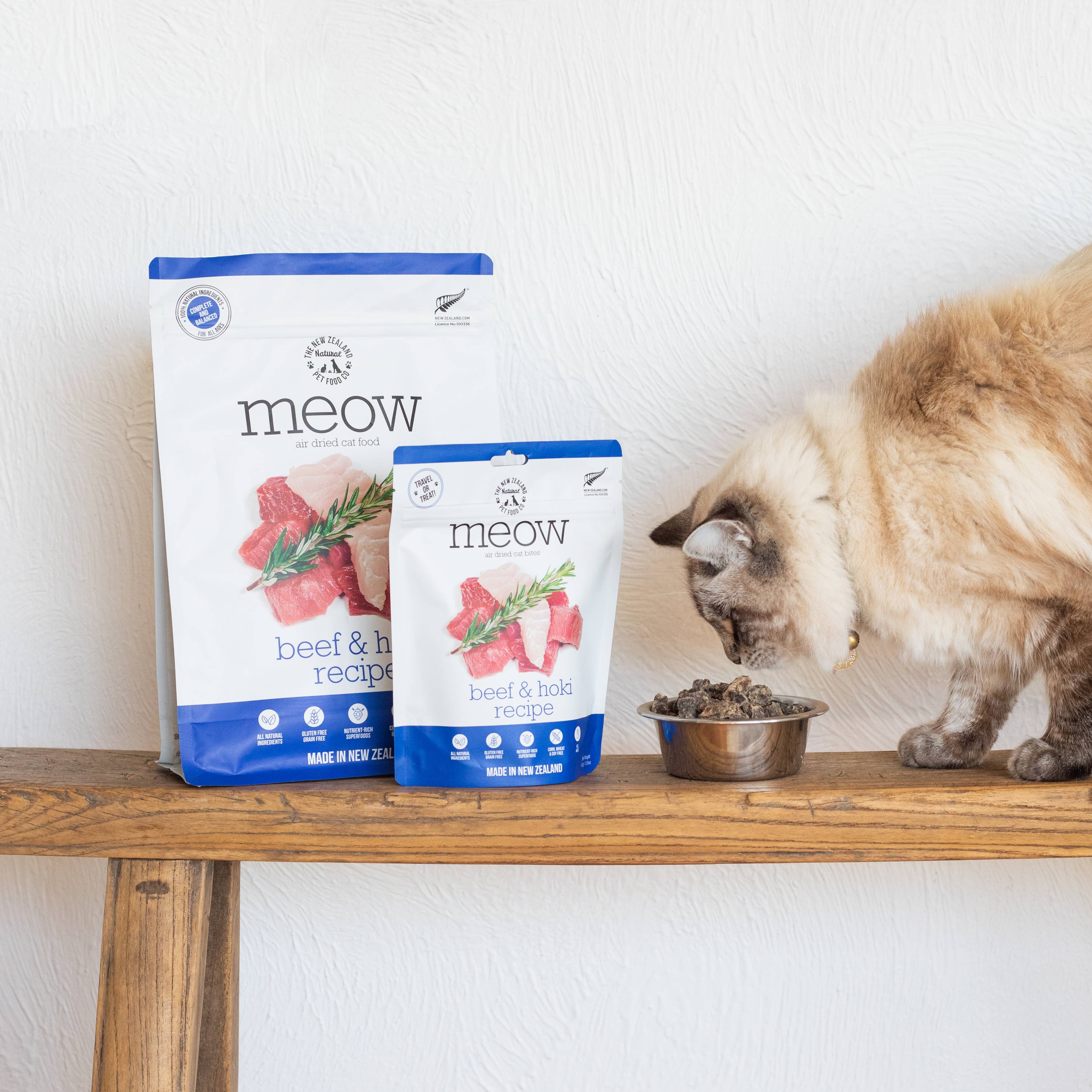 Meow Beef & Hoki Air Dried Cat Food 3.5oz | 26.5oz