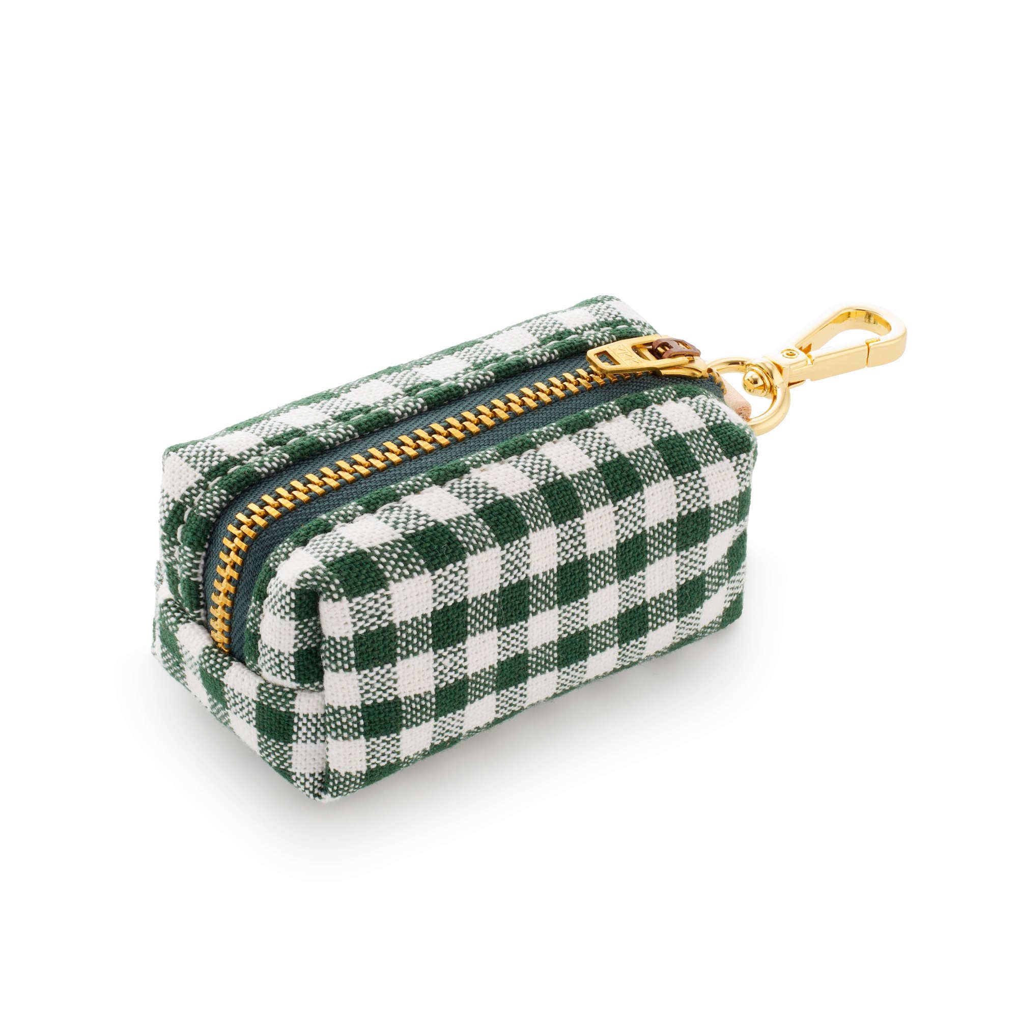 Evergreen Gingham Waste Bag Holder