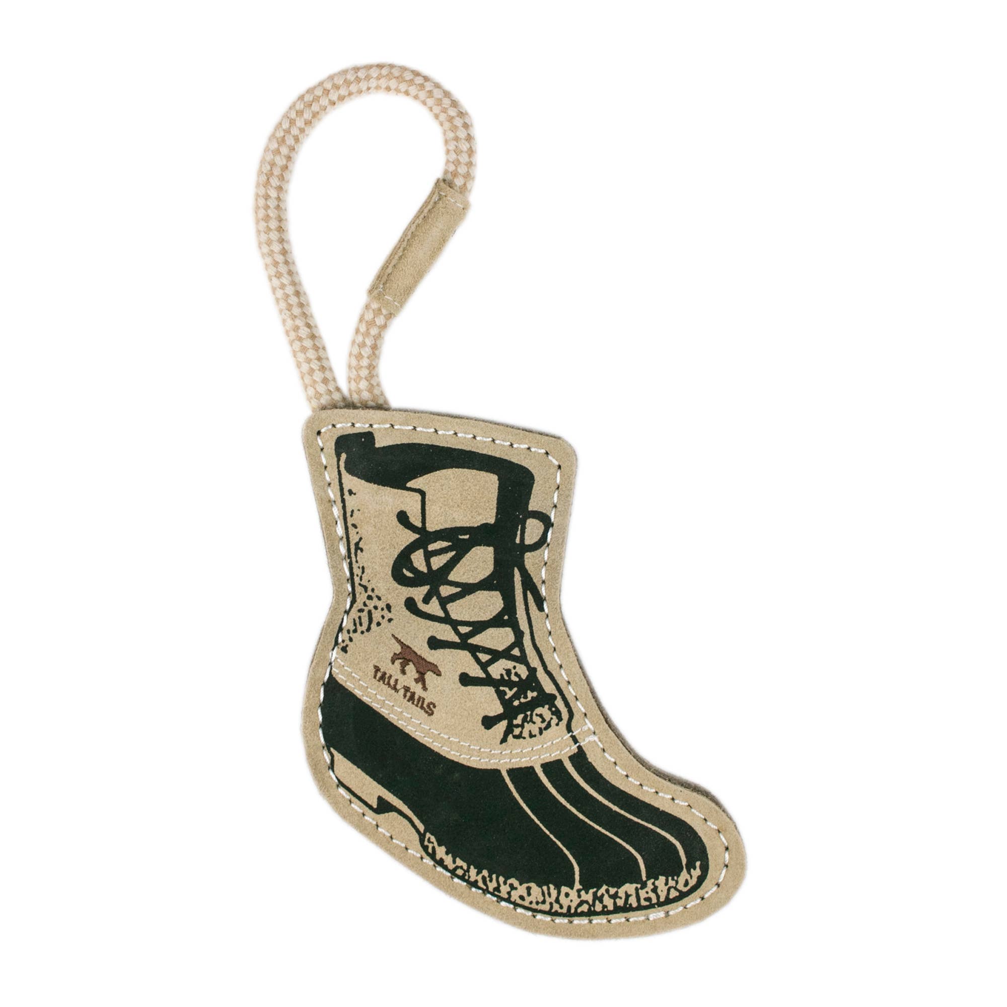 Tall Tails Natural Leather Boot Tug Dog Toy - 16"