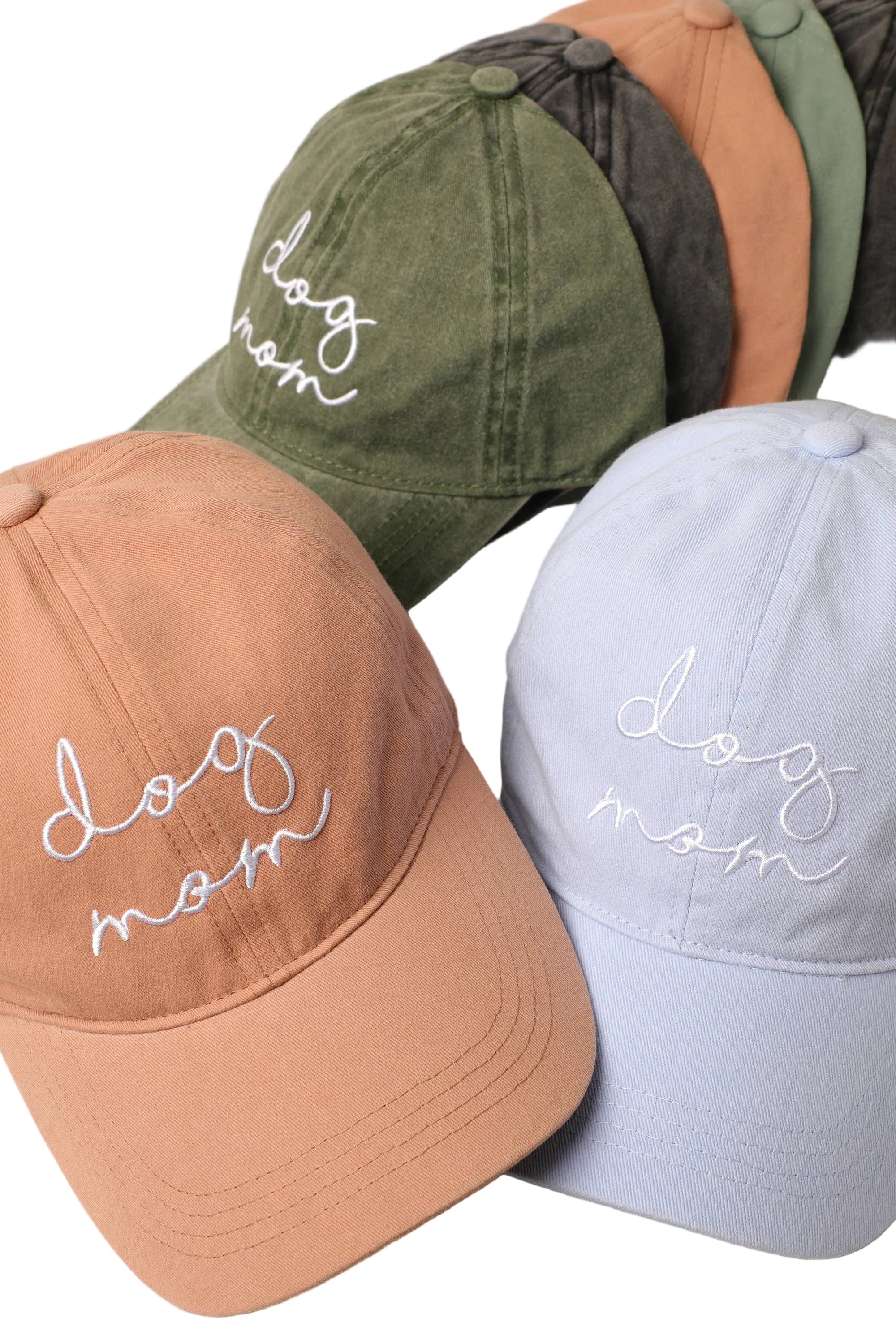 Dog Mom Lettering Embroidery Baseball Cap