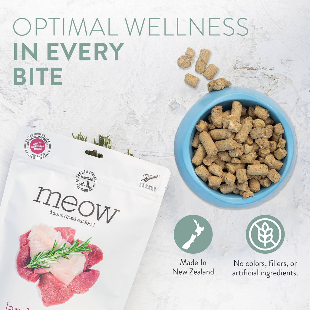 Meow Lamb & Hoki Freeze Dried Cat Food 1.76oz | 9.9oz