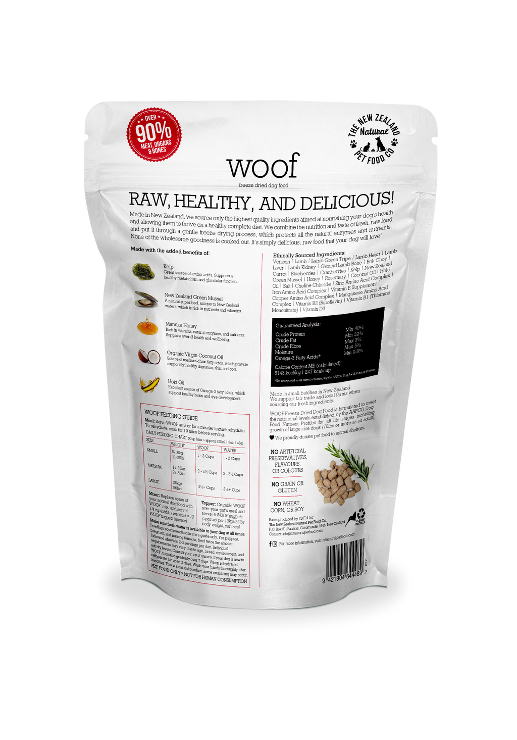 Woof Wild Venison Freeze Dried Dog Food