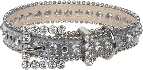 Jeweled Collar Silver Metallic