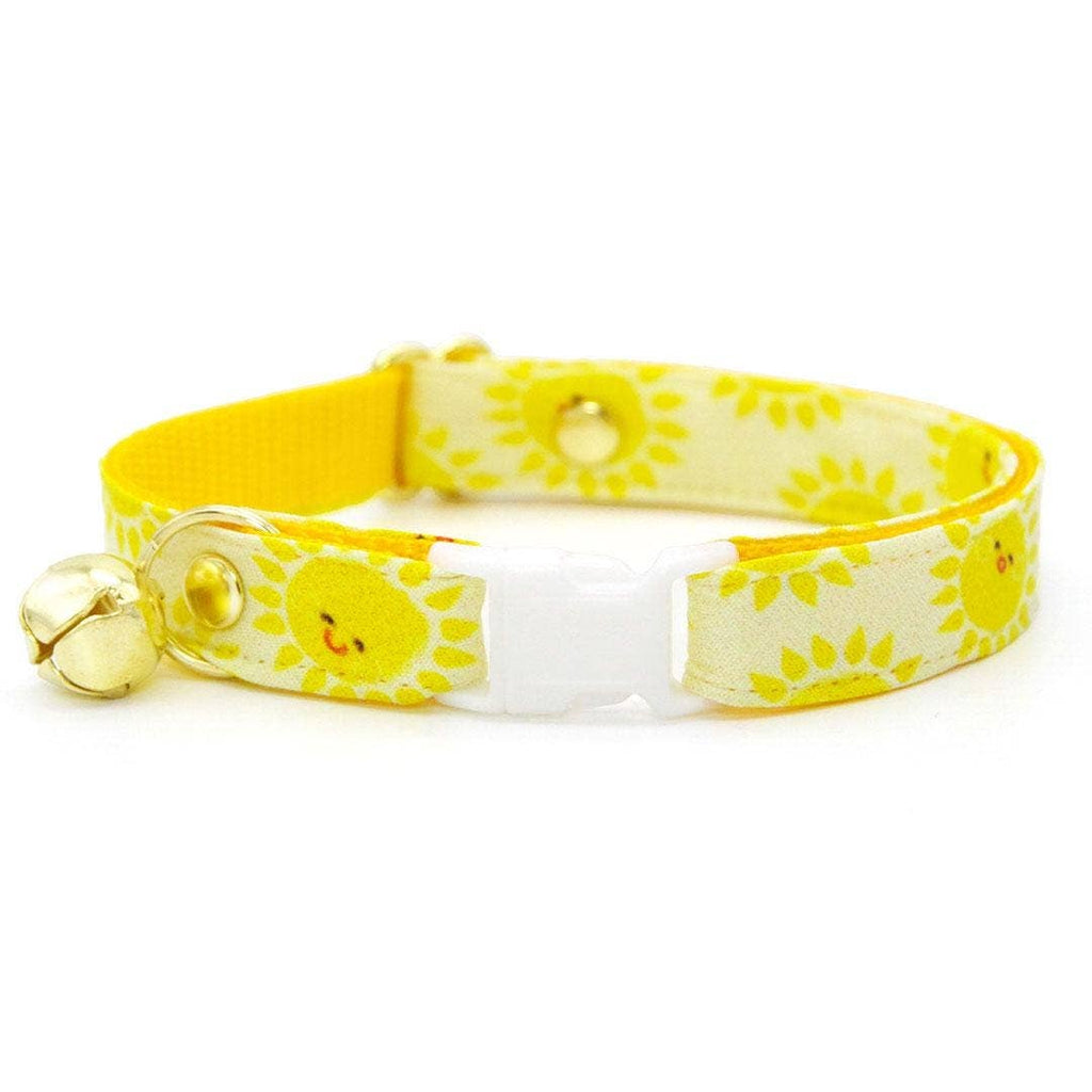 "Sunshine" - Kawaii Yellow Smiling Sun Cat Collar