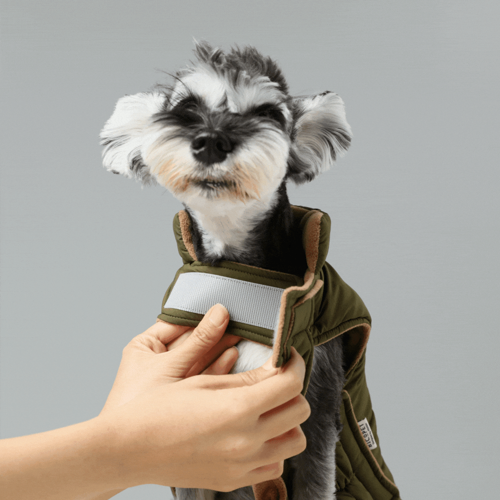 Reversible Dog Vest Jacket - Orange Grey