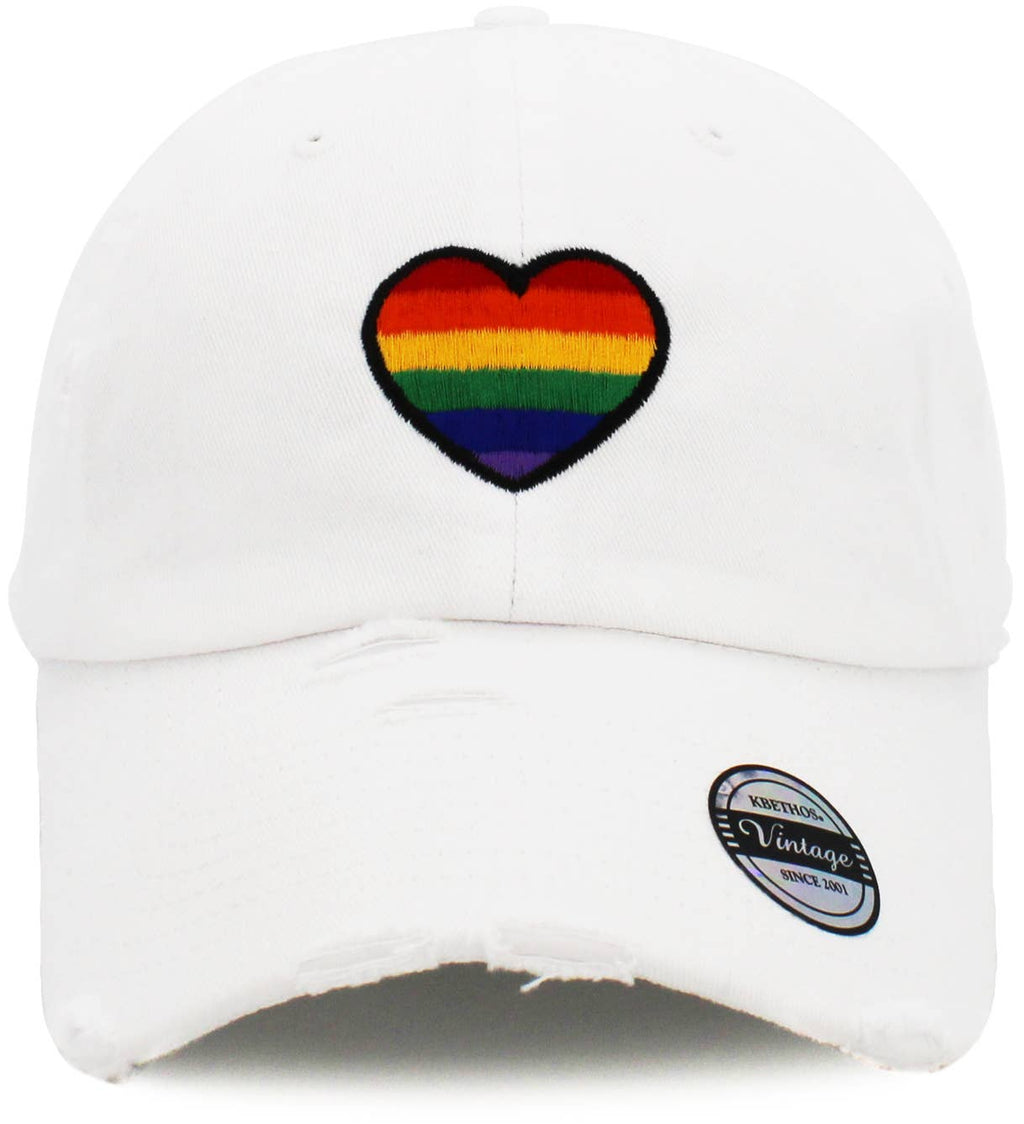 Pride Heart Vintage Dad Hat