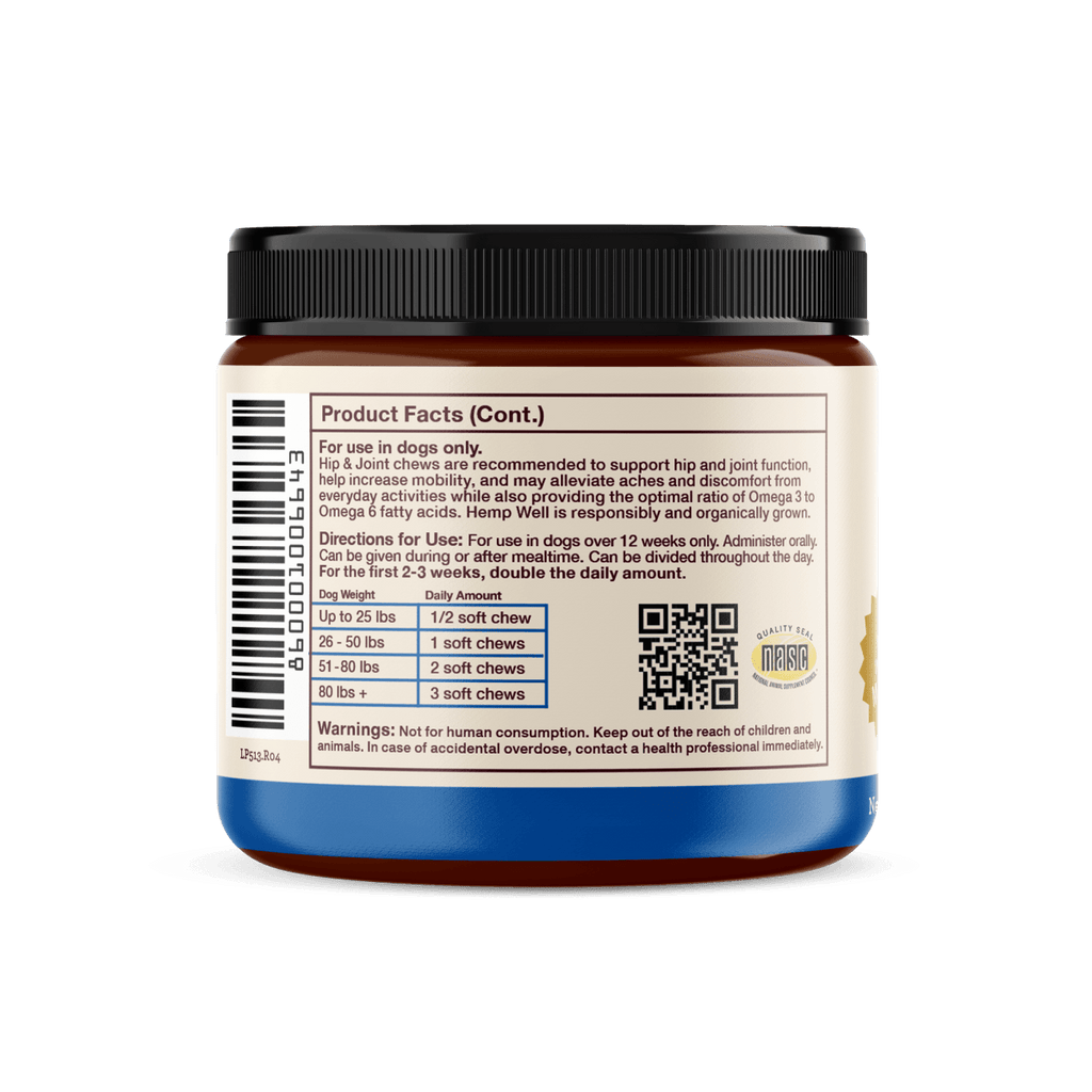 Hemp Well Hip & Joint Dog Soft Chews