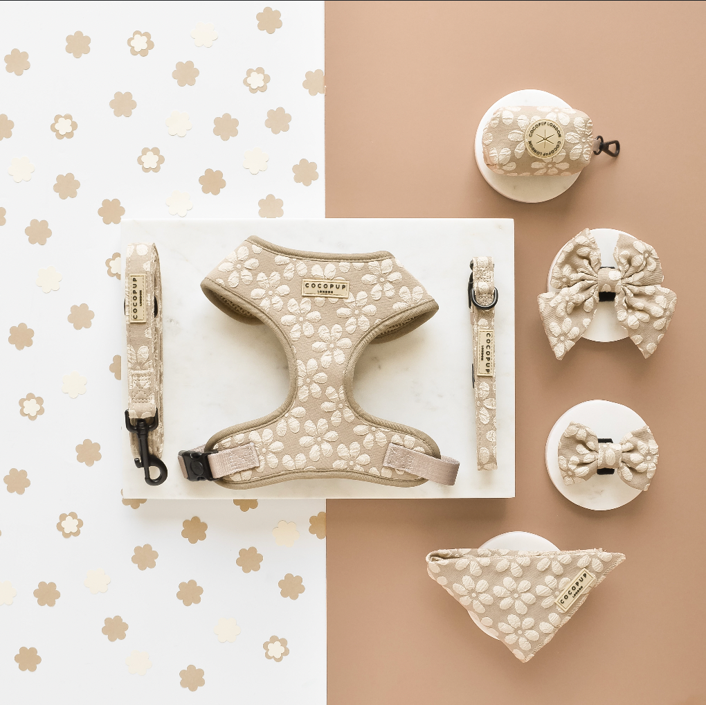 LUXE Bow Tie - Mocha Flower