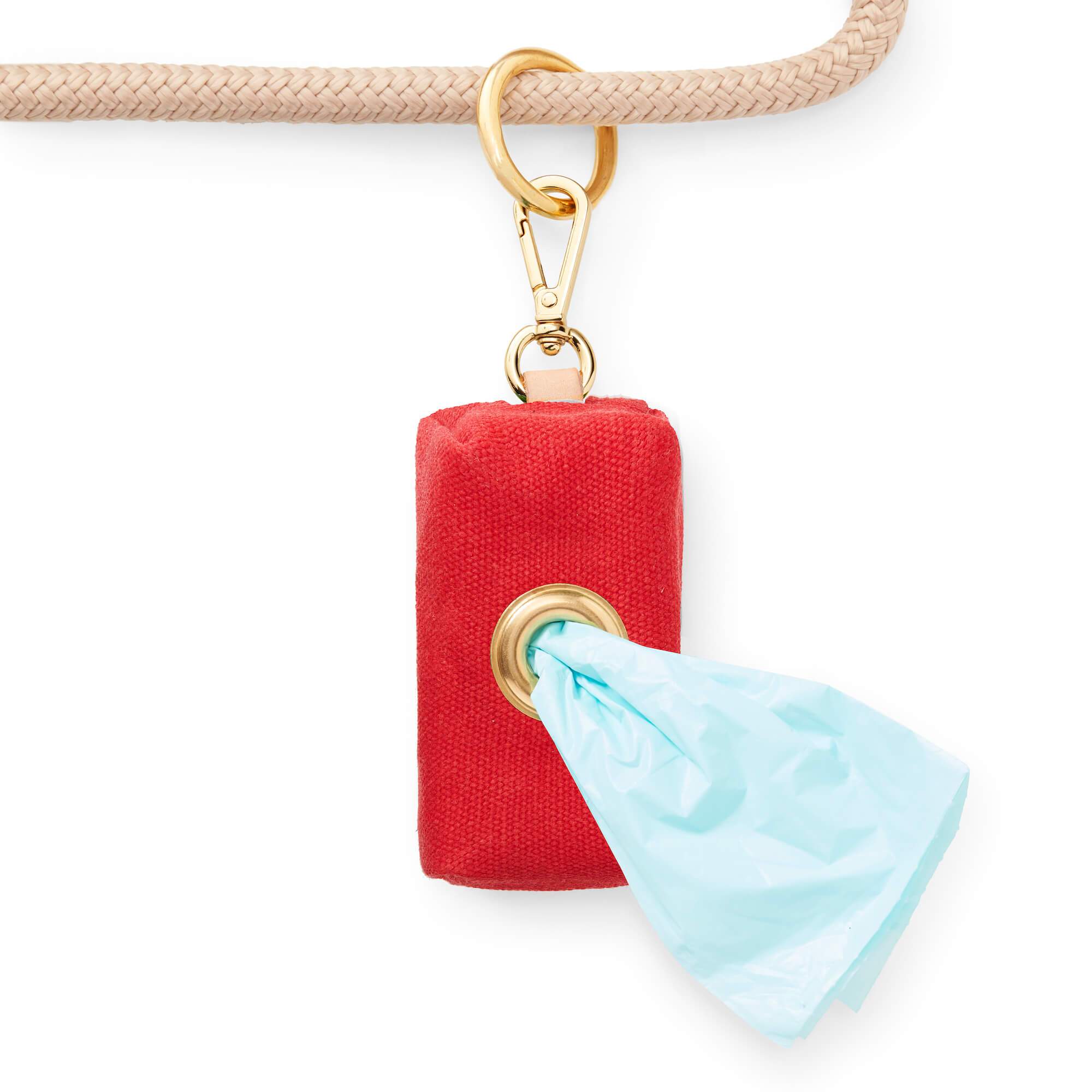 Ruby Valentine's Day Waxed Canvas Poop Bag Dispenser