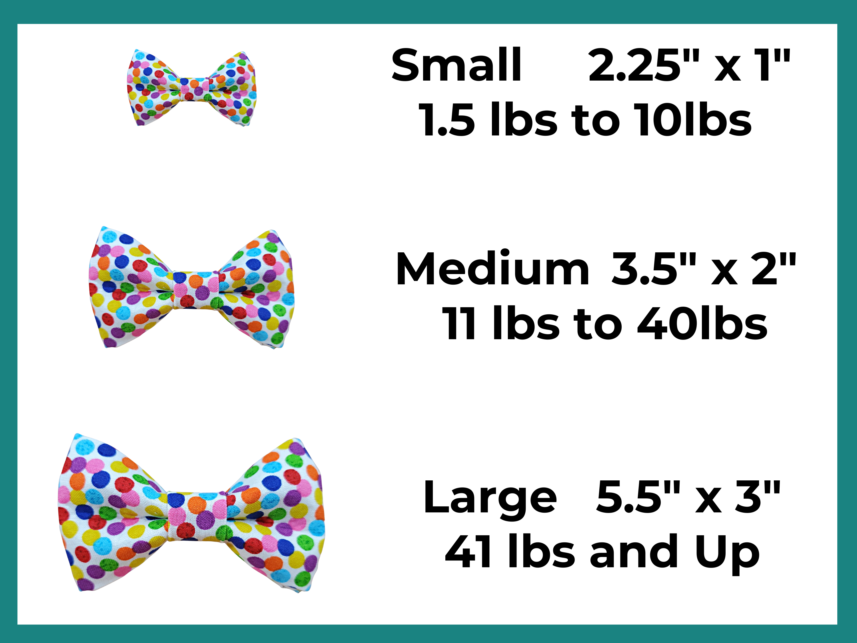 Rainbow Polka Dots Bow Tie