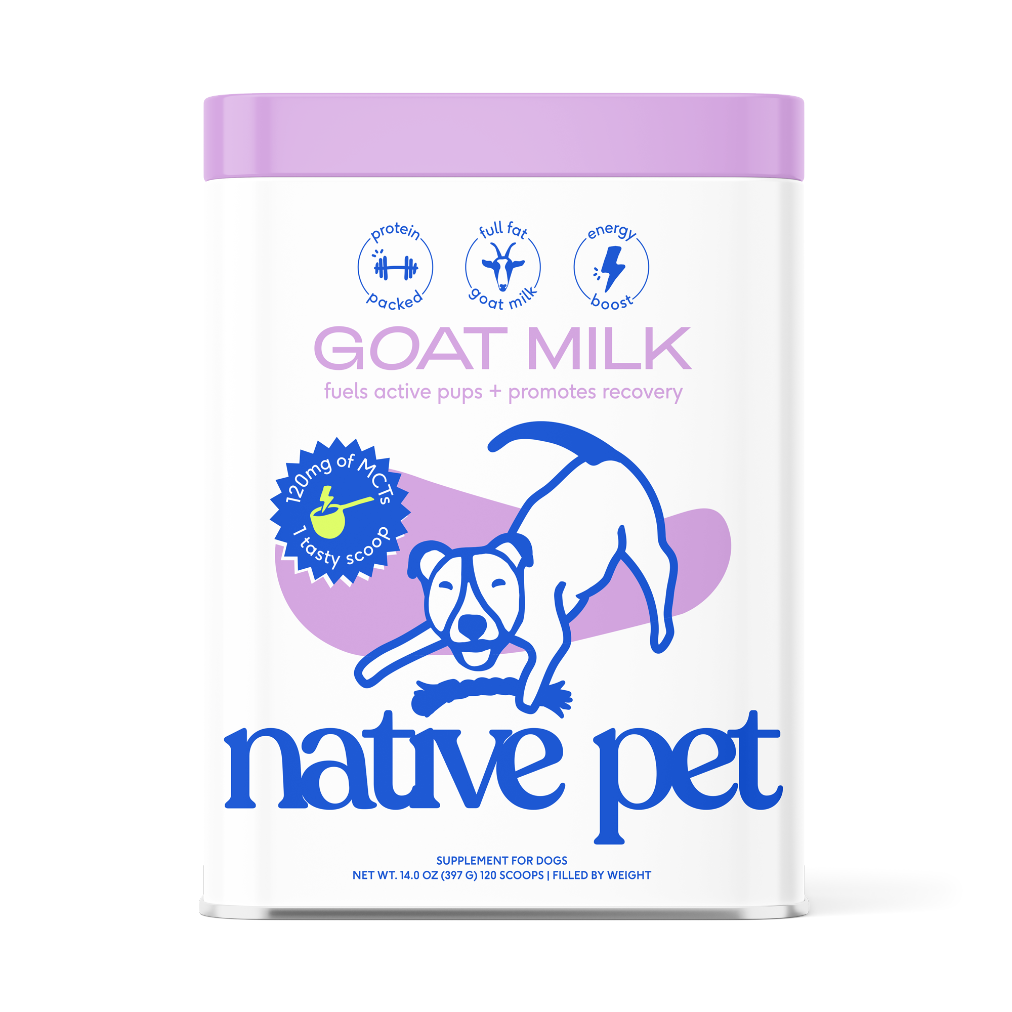 Goat Milk Powder Recovery & Energy Support for Active Dogs