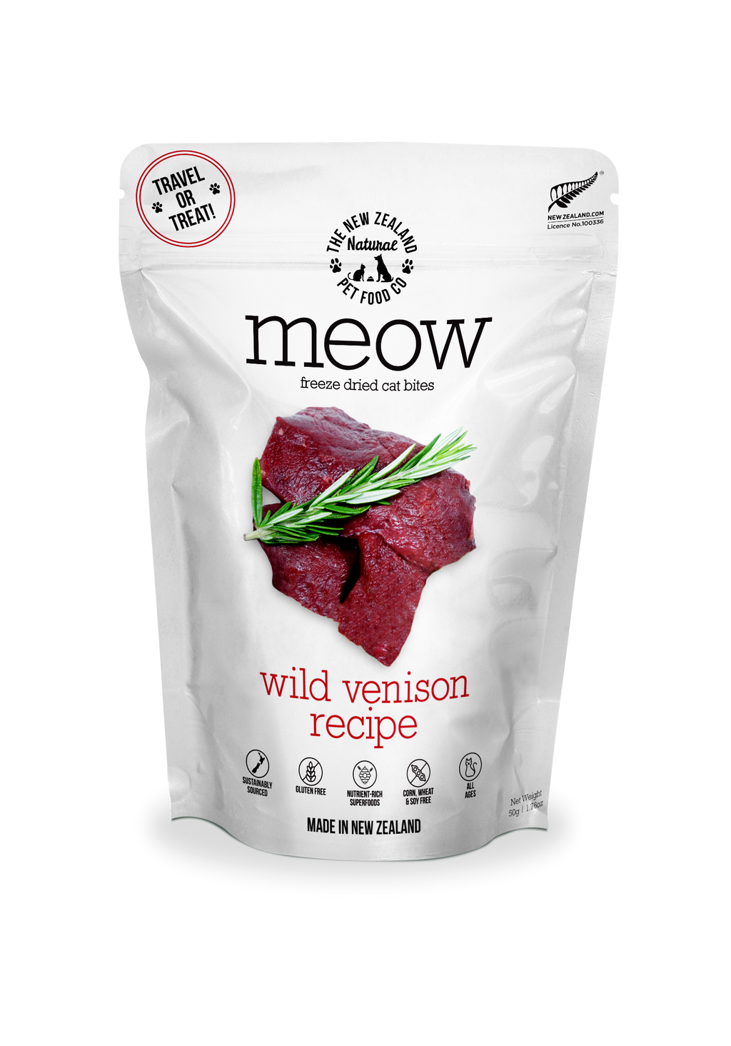 Meow Wild Venison Freeze Dried Cat Food