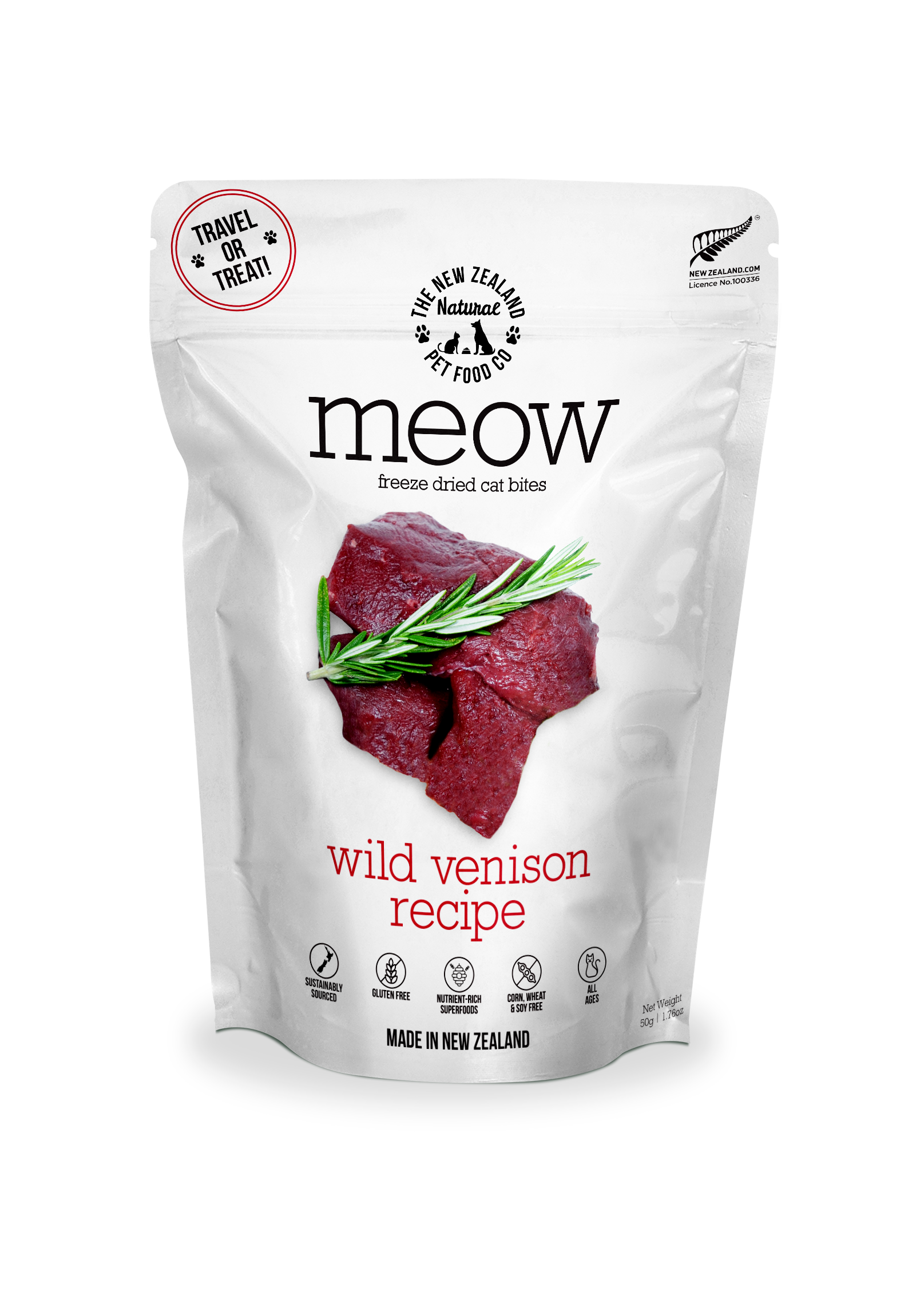 Meow Wild Venison Freeze Dried Cat Food