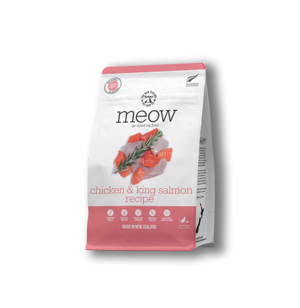 Meow Ch King Salmon Air Dried Cat Food SHORT DATED