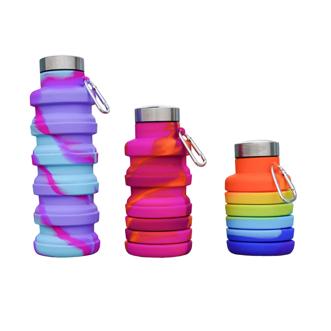 Collapsible Water Bottle with Clip