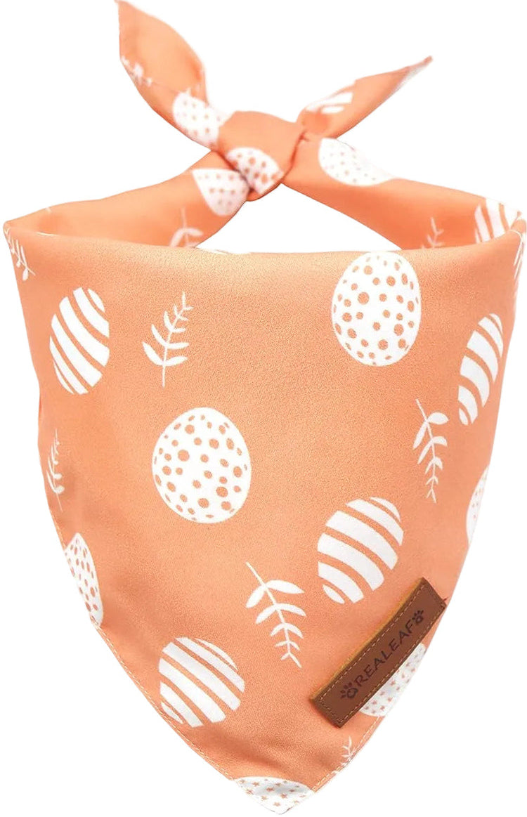 Peach Easter Egg Tie-on Bandana
