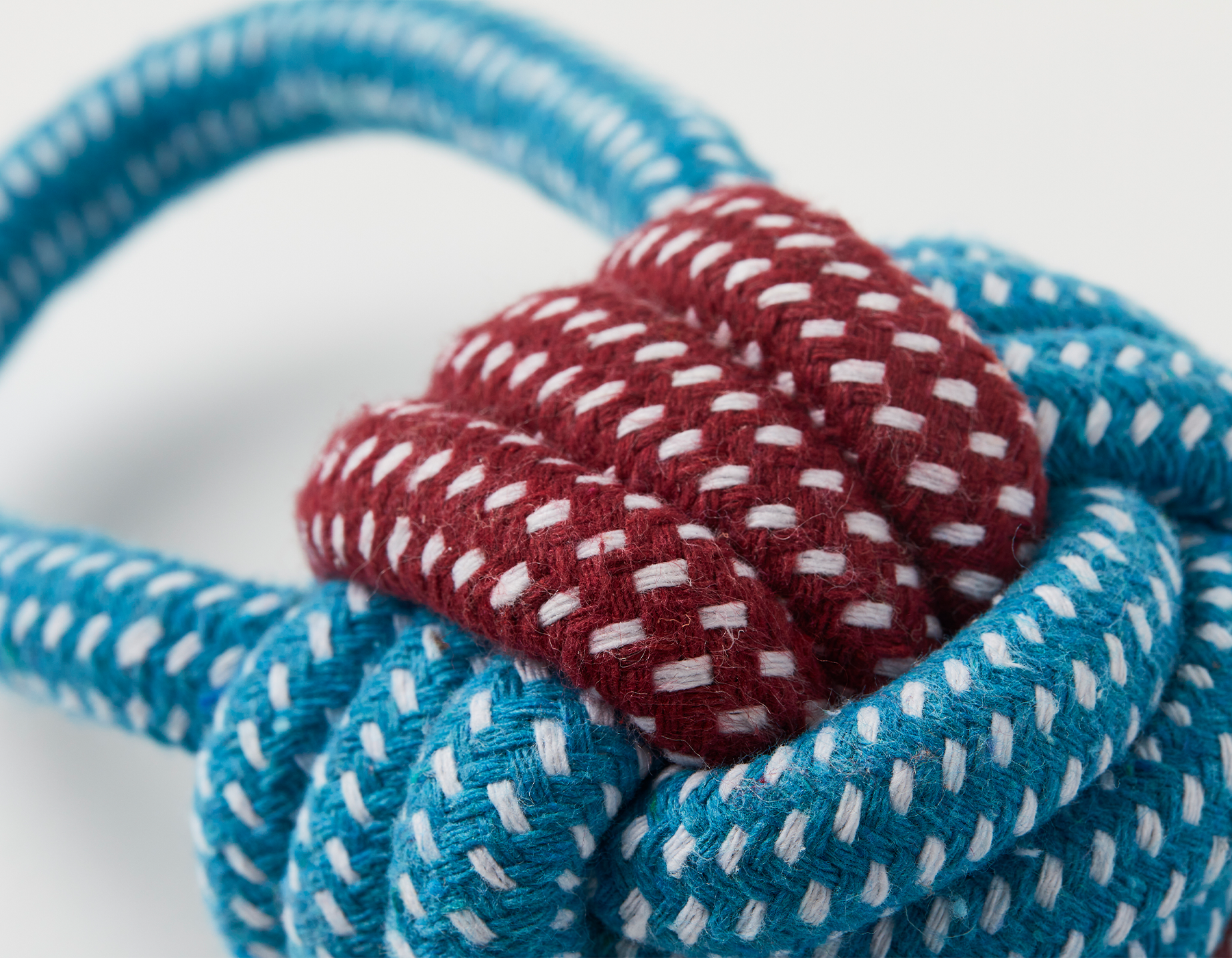Blue and Red Double Loop Celtic Knot Rope